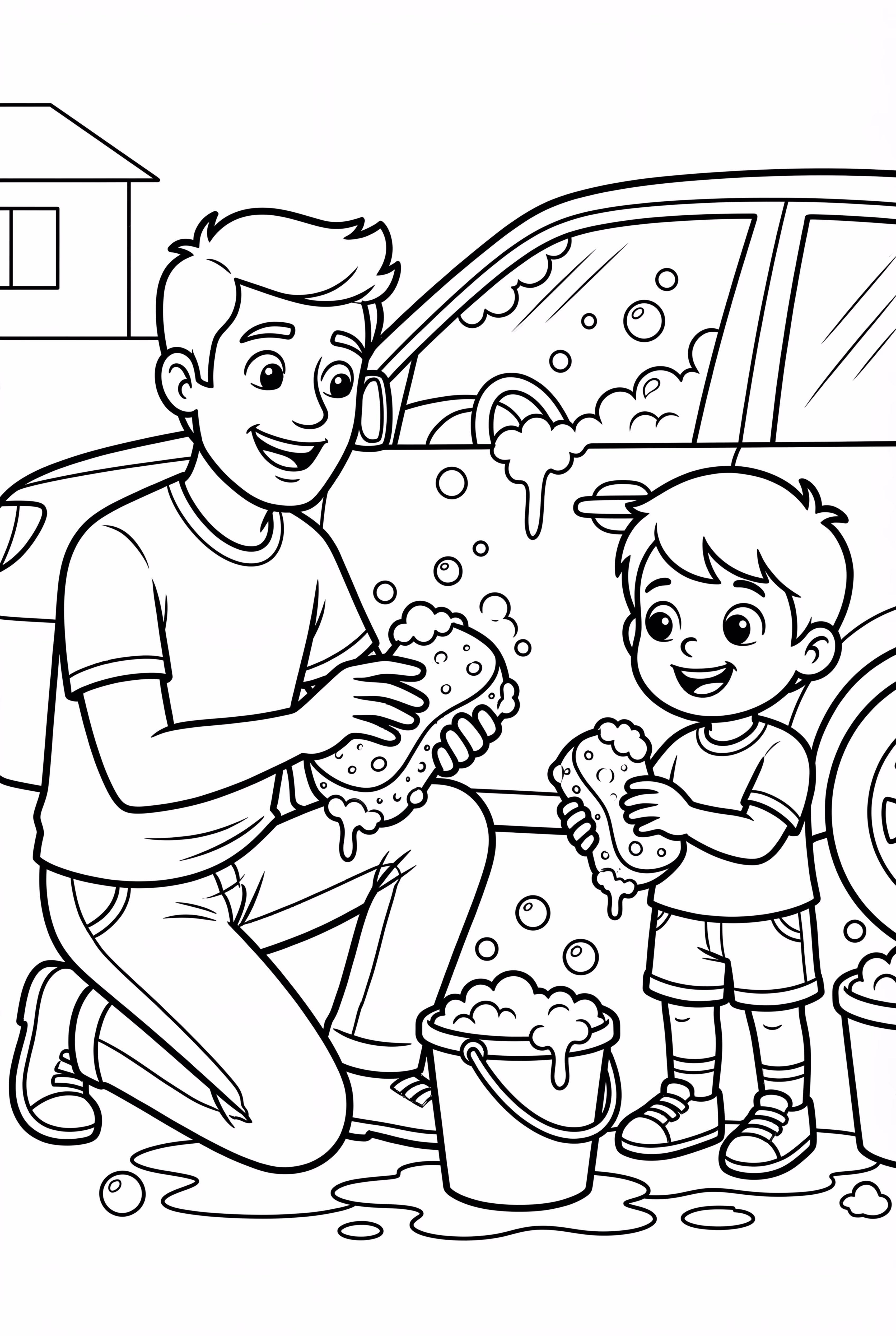 Fathers Day Car Wash Fun