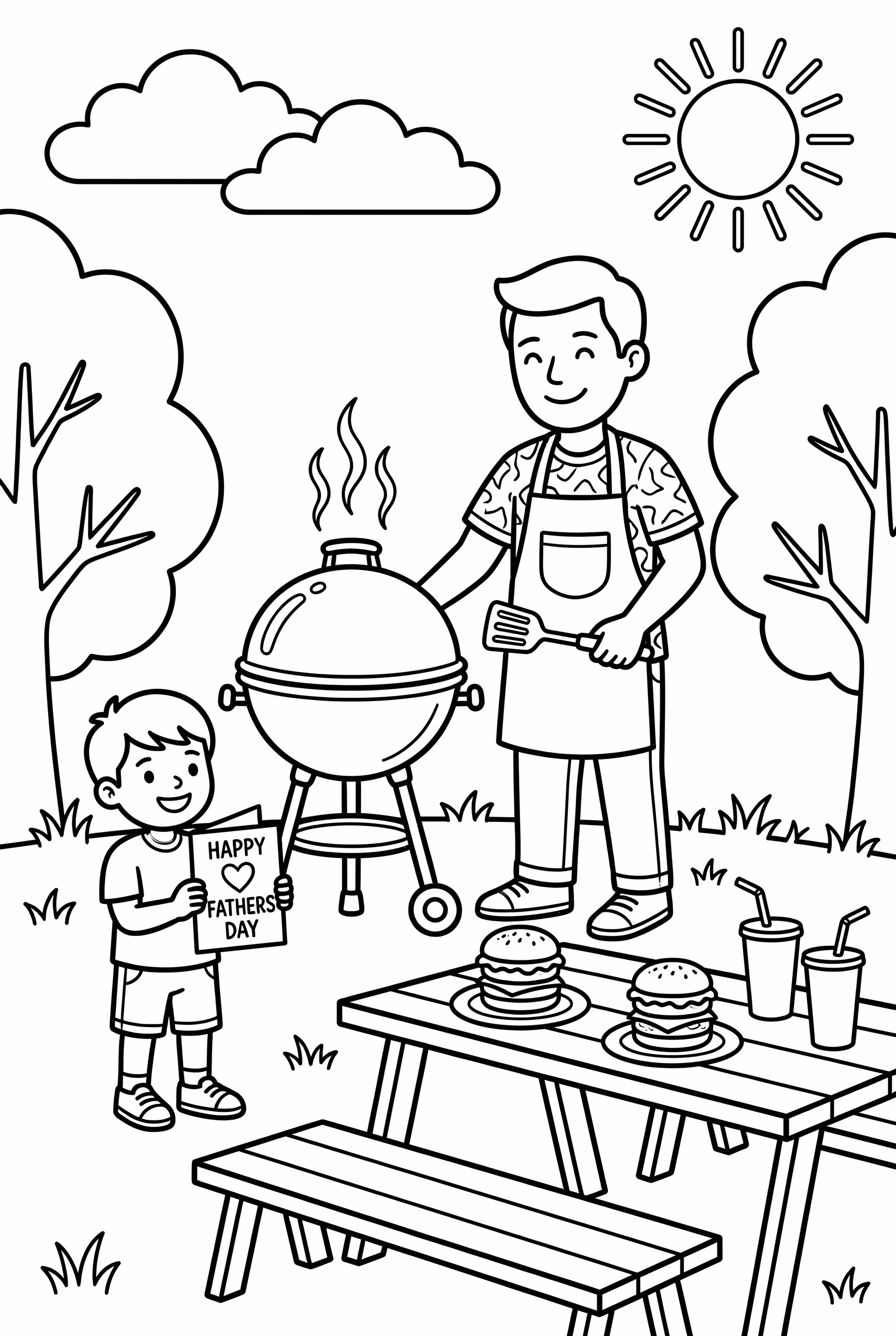 Fathers Day Family Barbecue Party