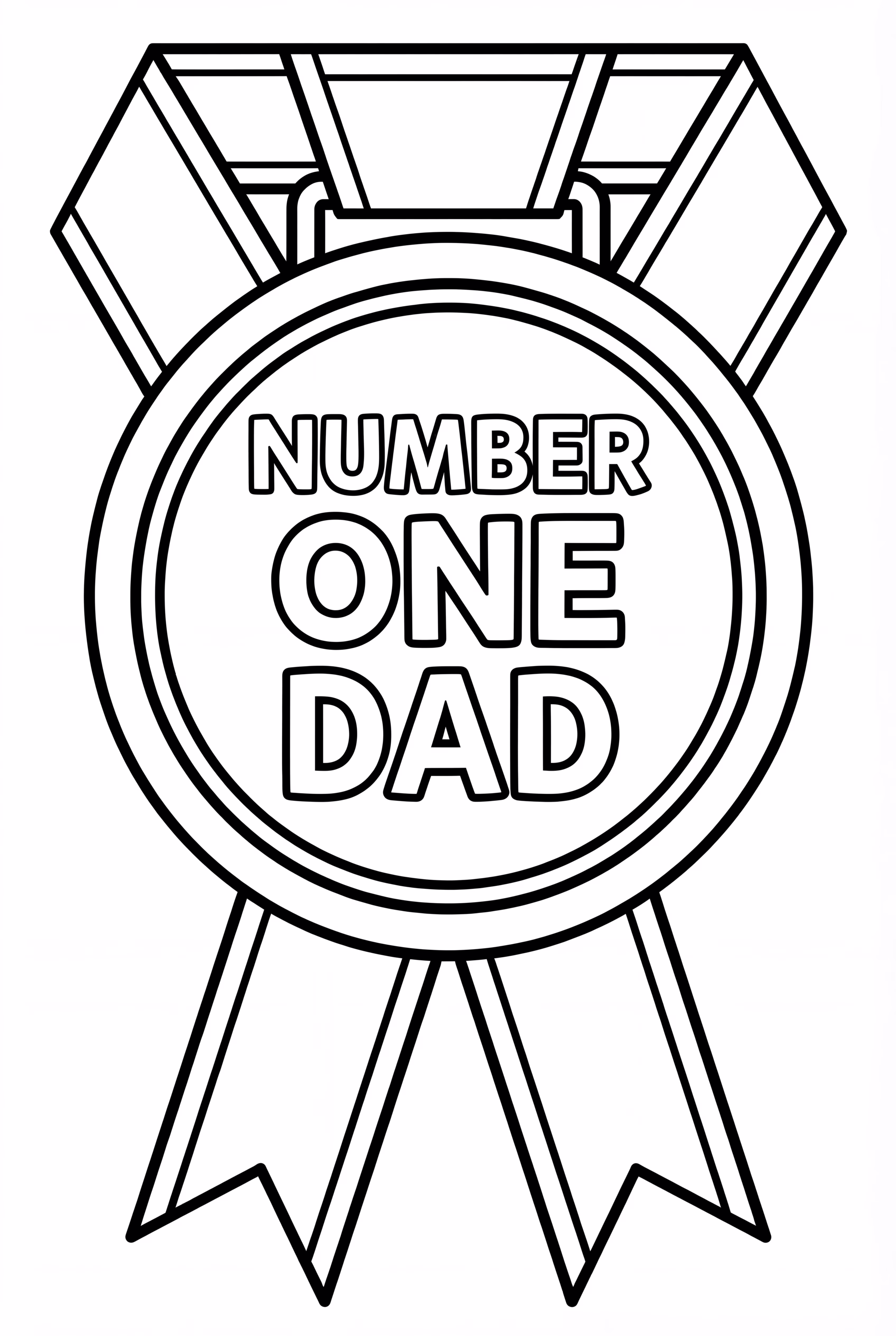 아버지의 날 최고의 아빠 메달