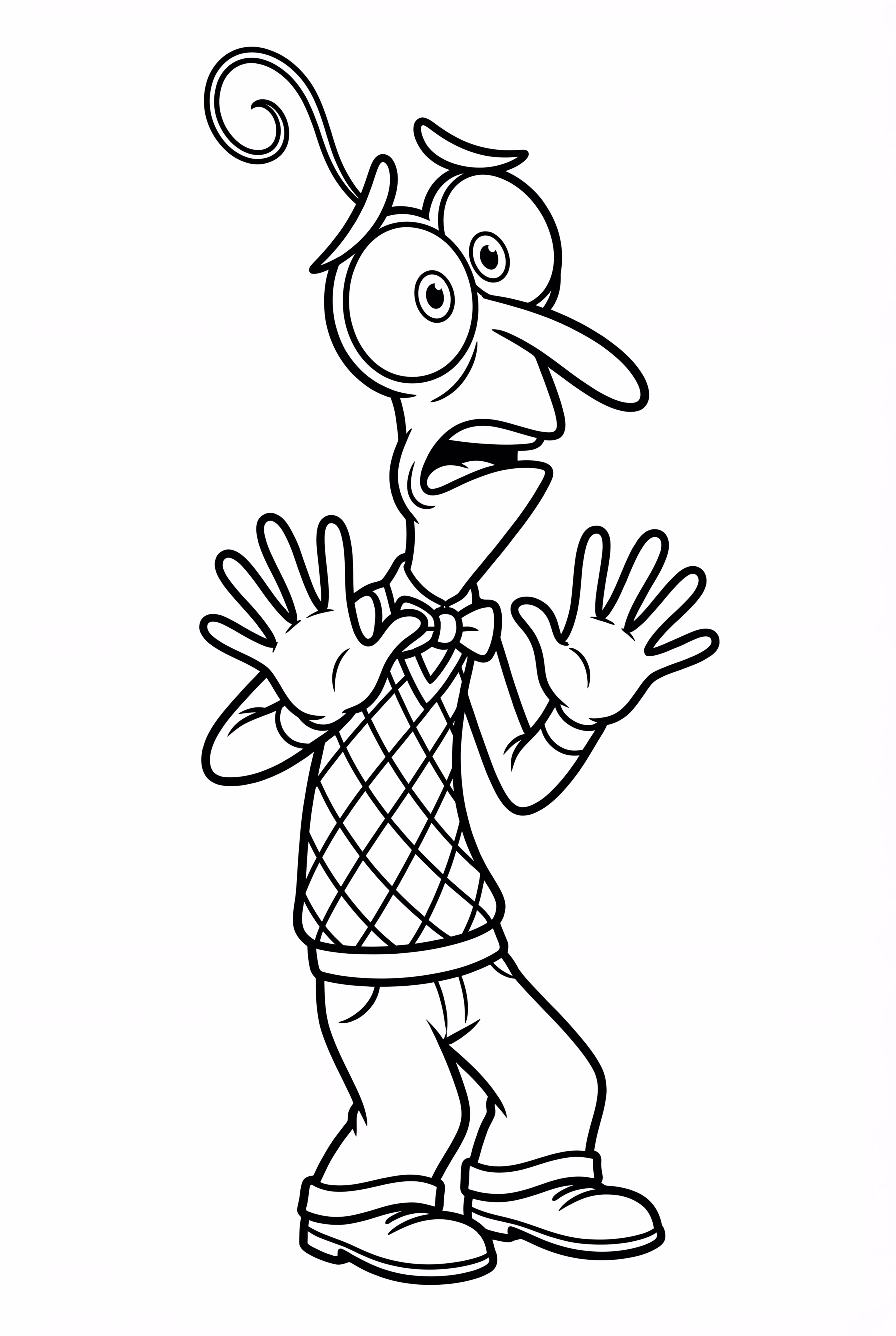 Fear From Inside Out Looking Scared