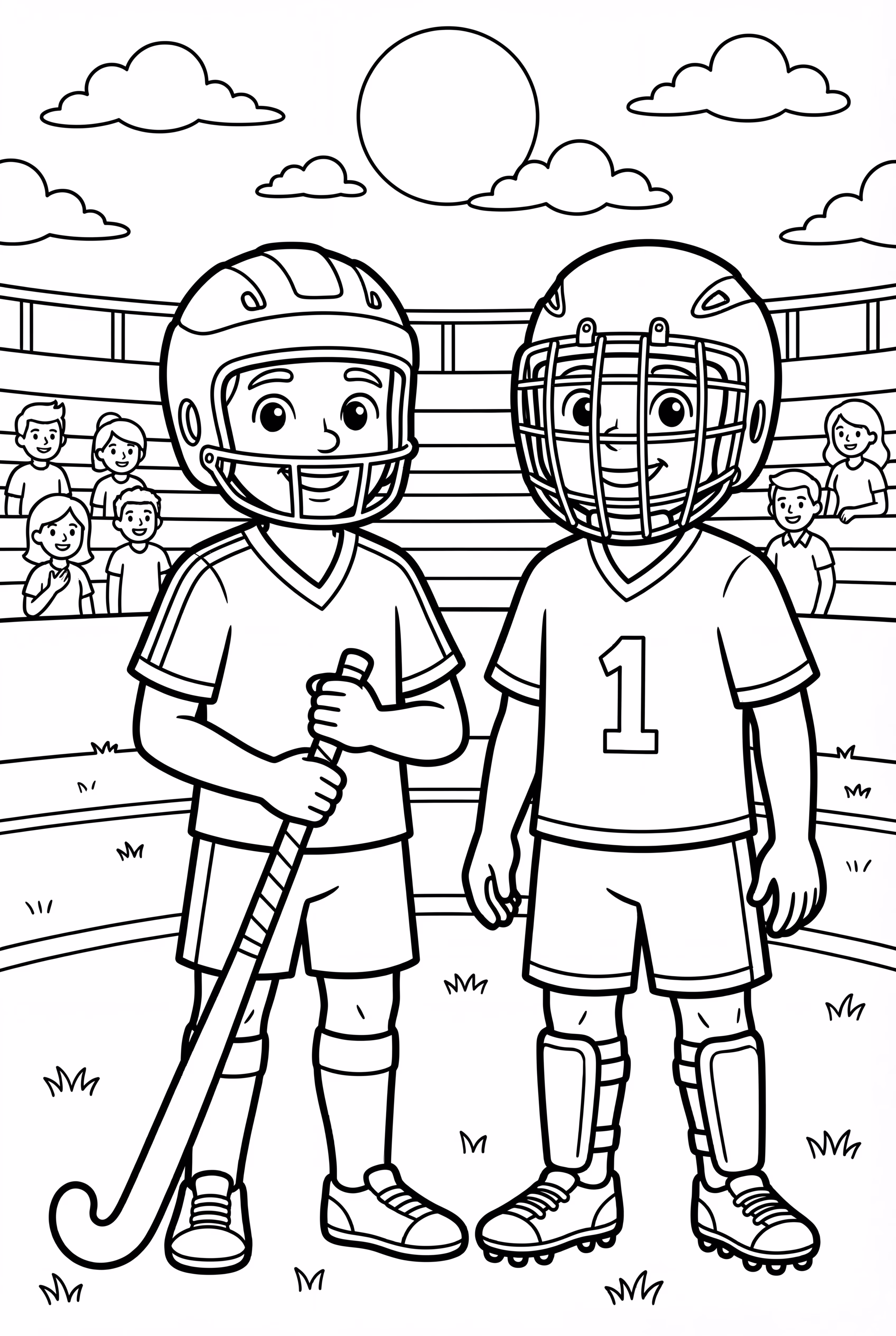 Field Hockey Match In Progress