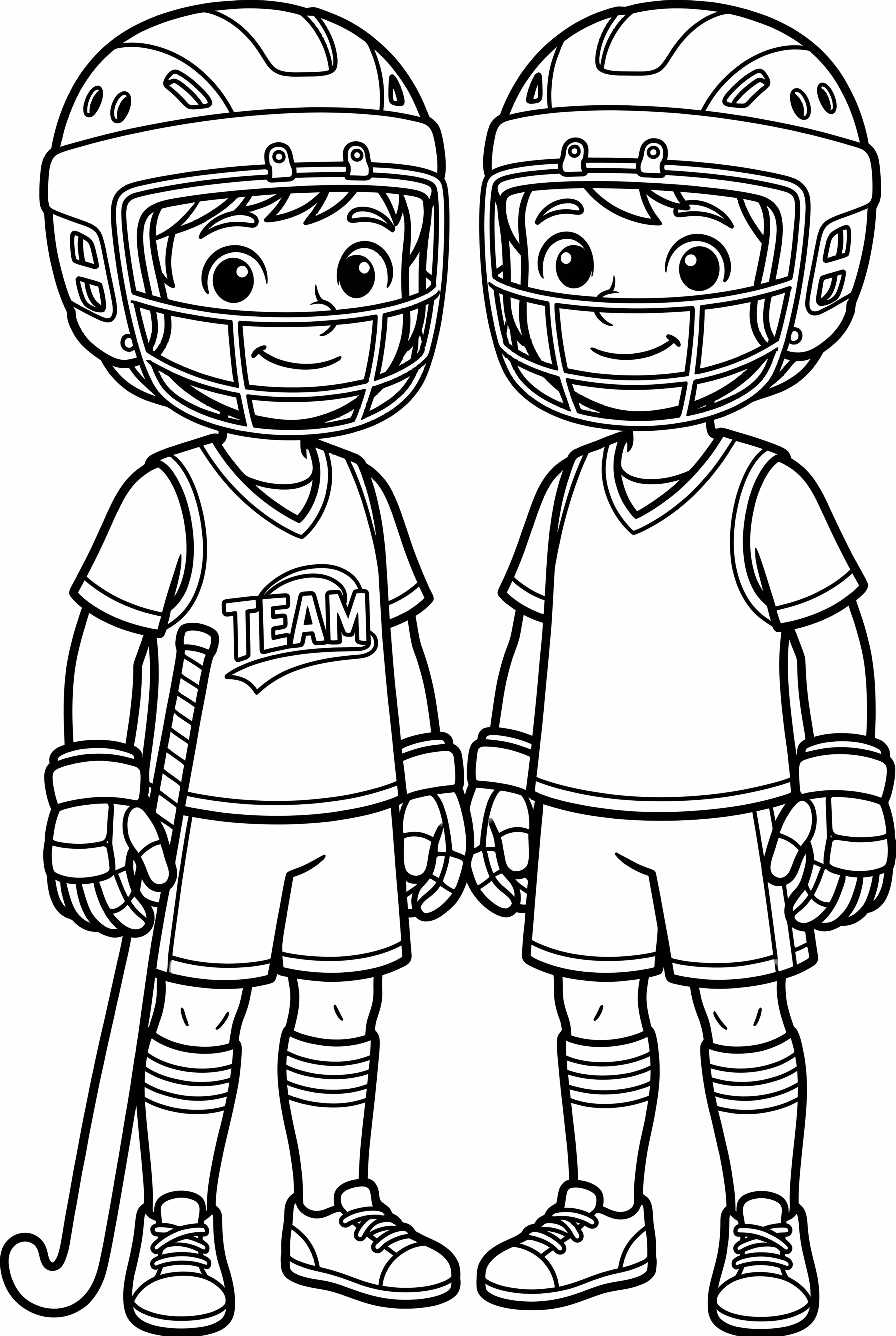 Field Hockey Stadium With Players