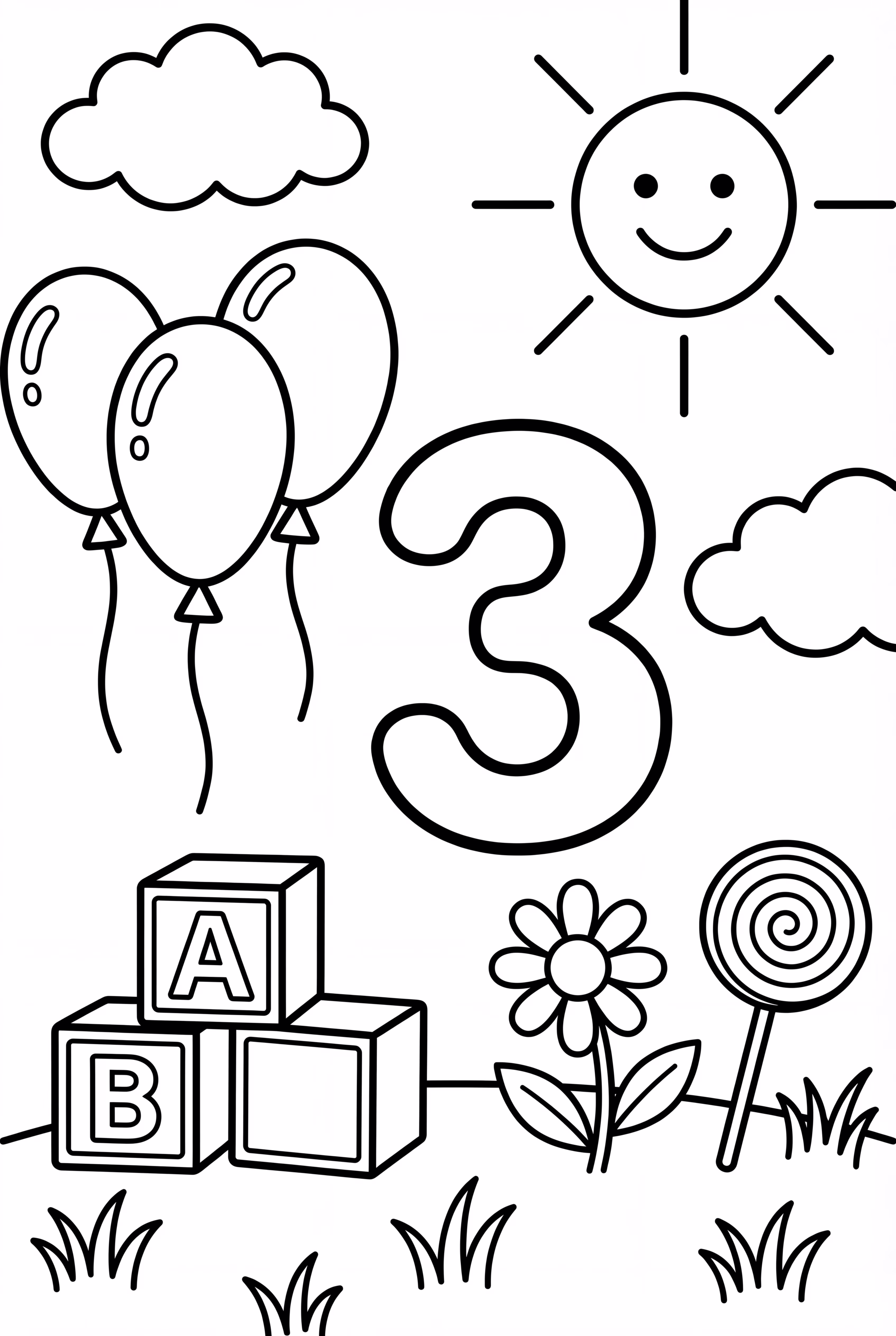 Find The Hidden Number Three