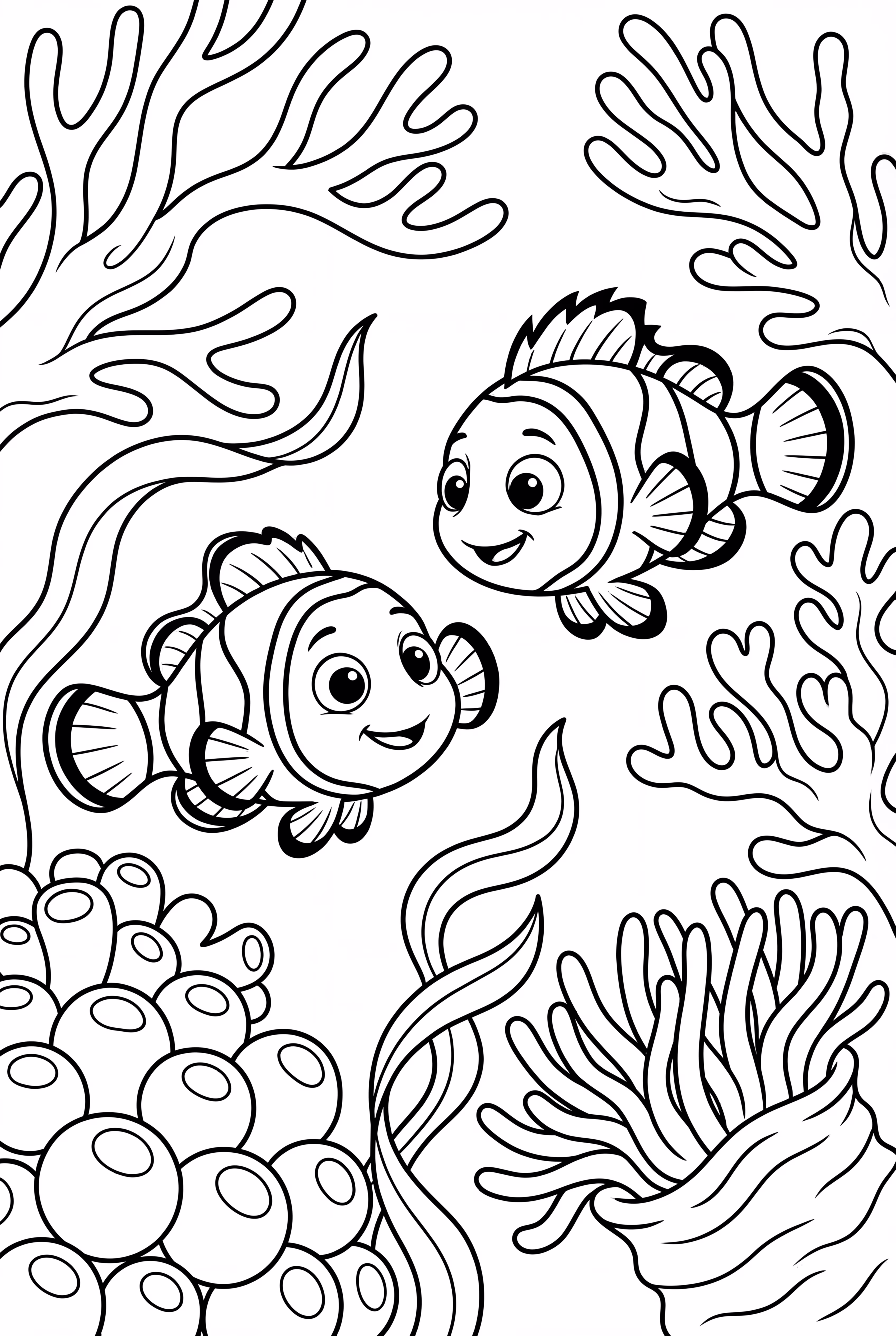 Finding Nemo And Friends Playing Hide And Seek In Coral