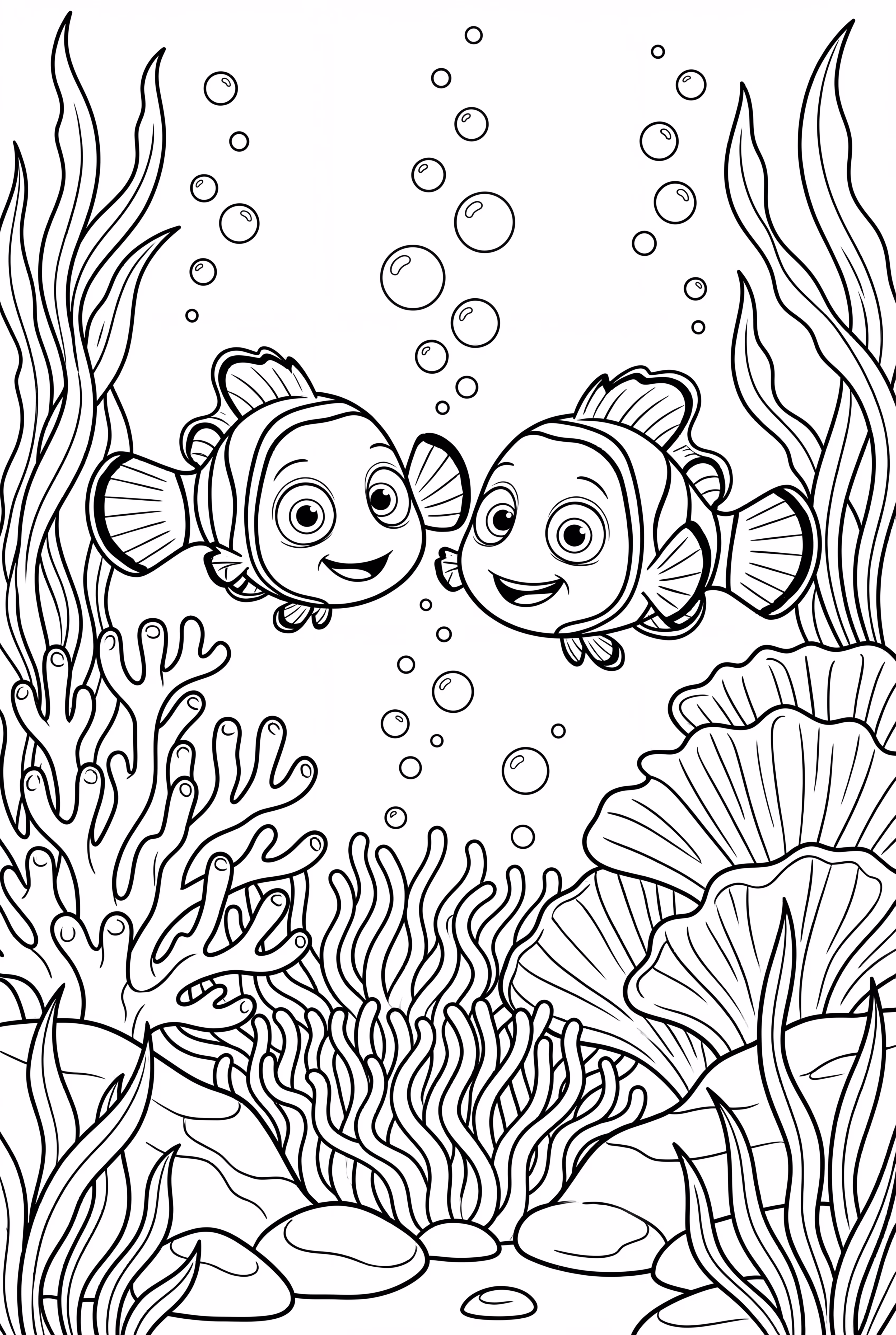 Finding Nemo And Friends Playing Hide And Seek In Coral