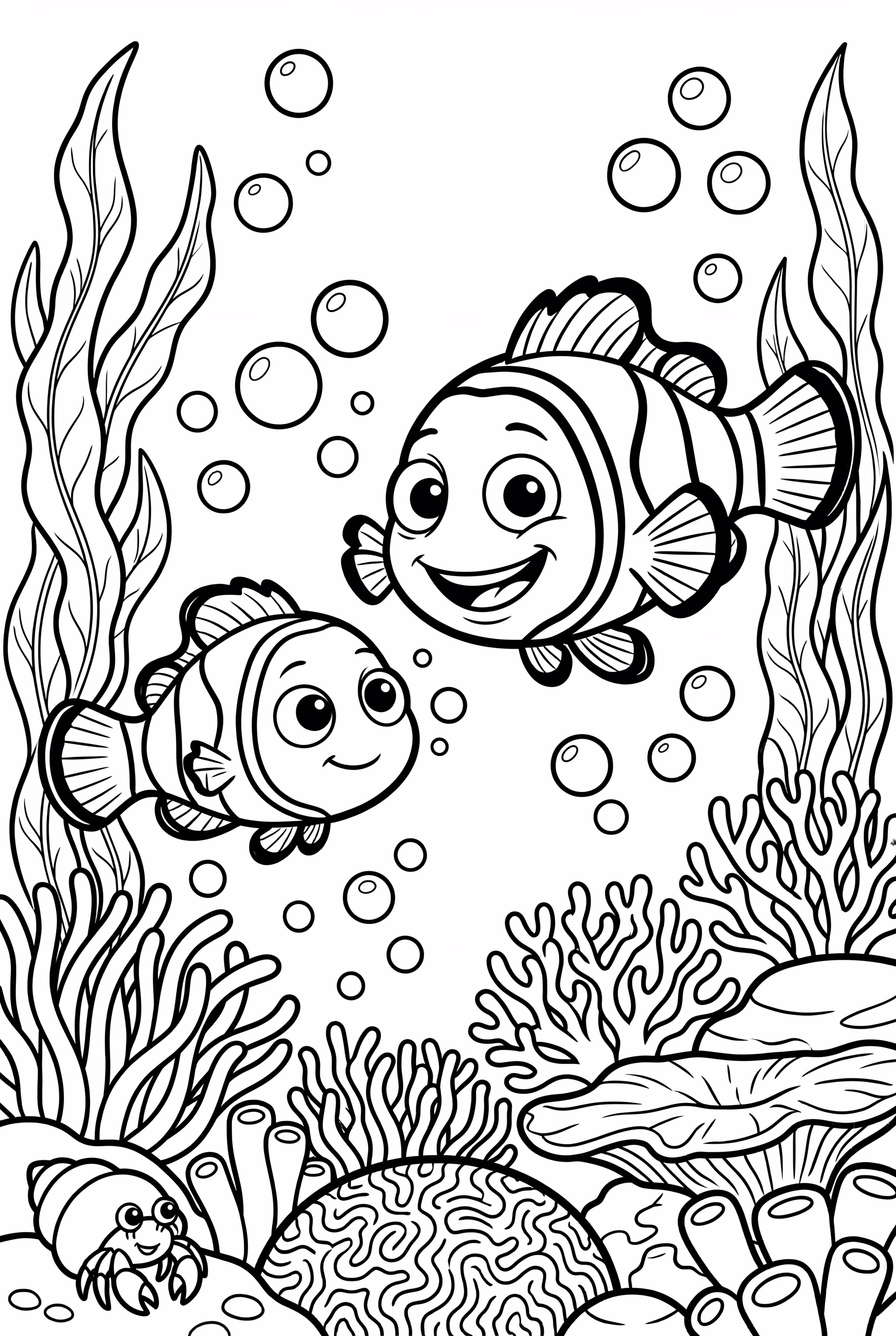 Finding Nemo And Marlin Finding Their Way Through The Ocean