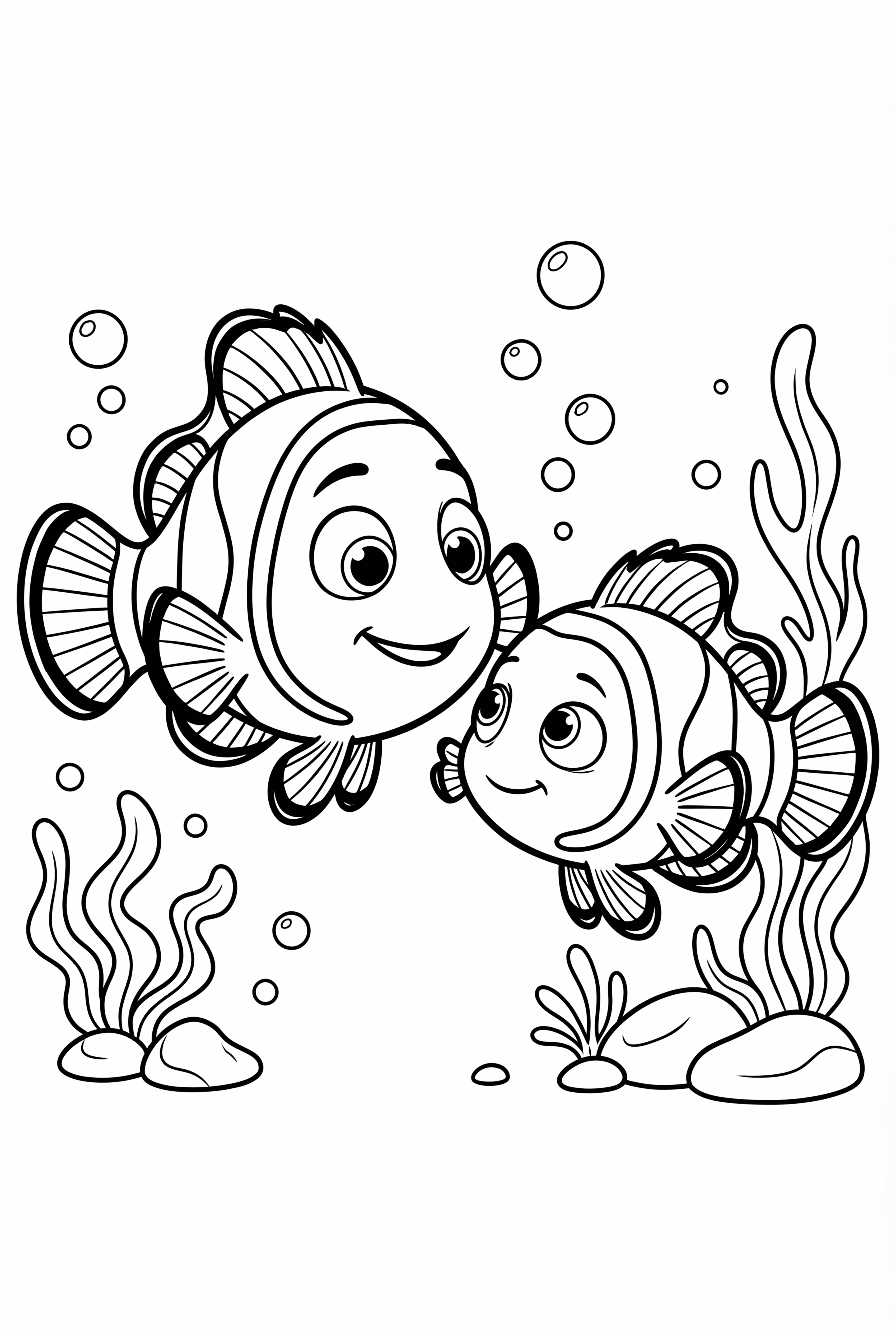 Finding Nemo And Marlin Finding Their Way Through The Ocean