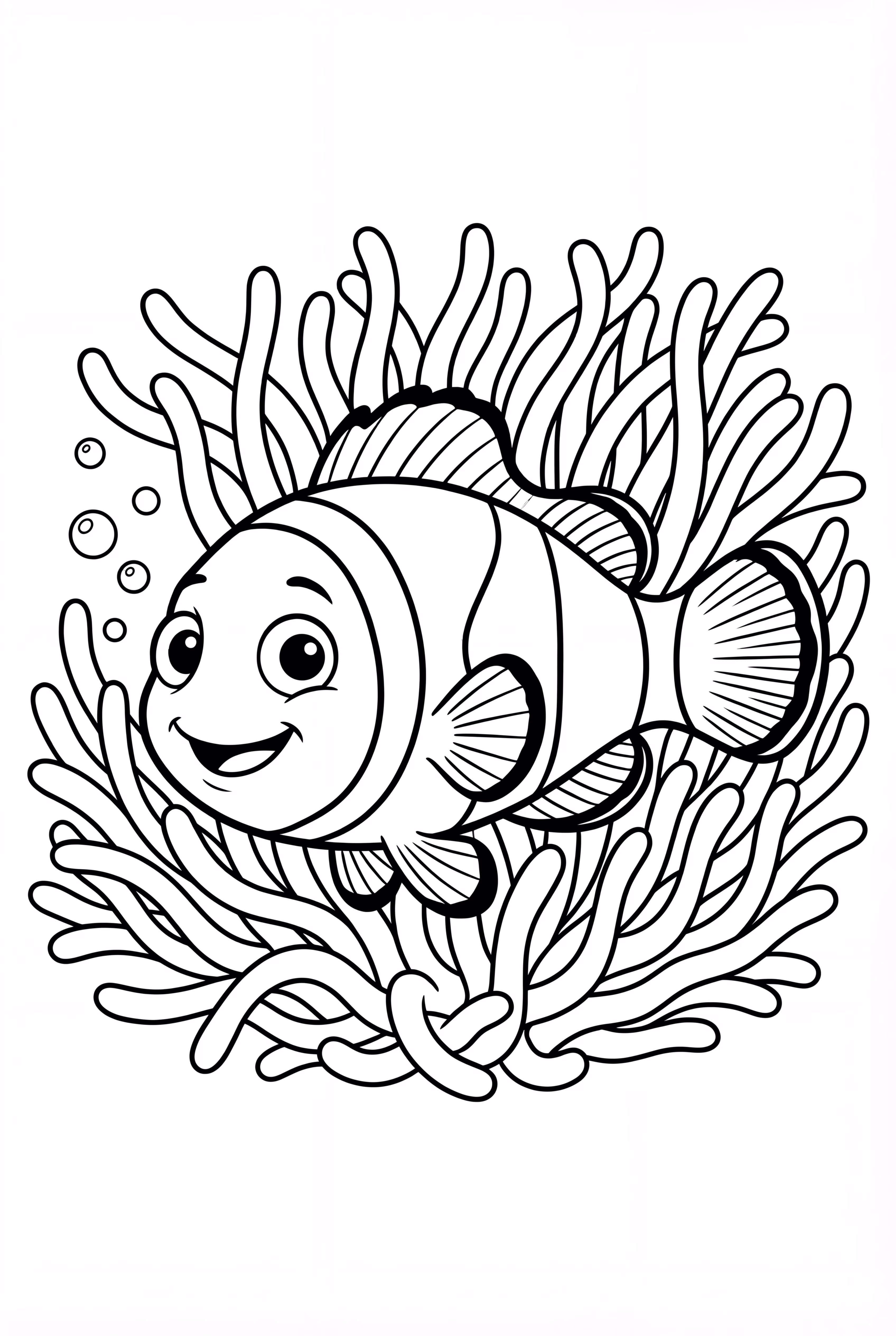 Finding Nemo Hiding In A Colorful Anemone