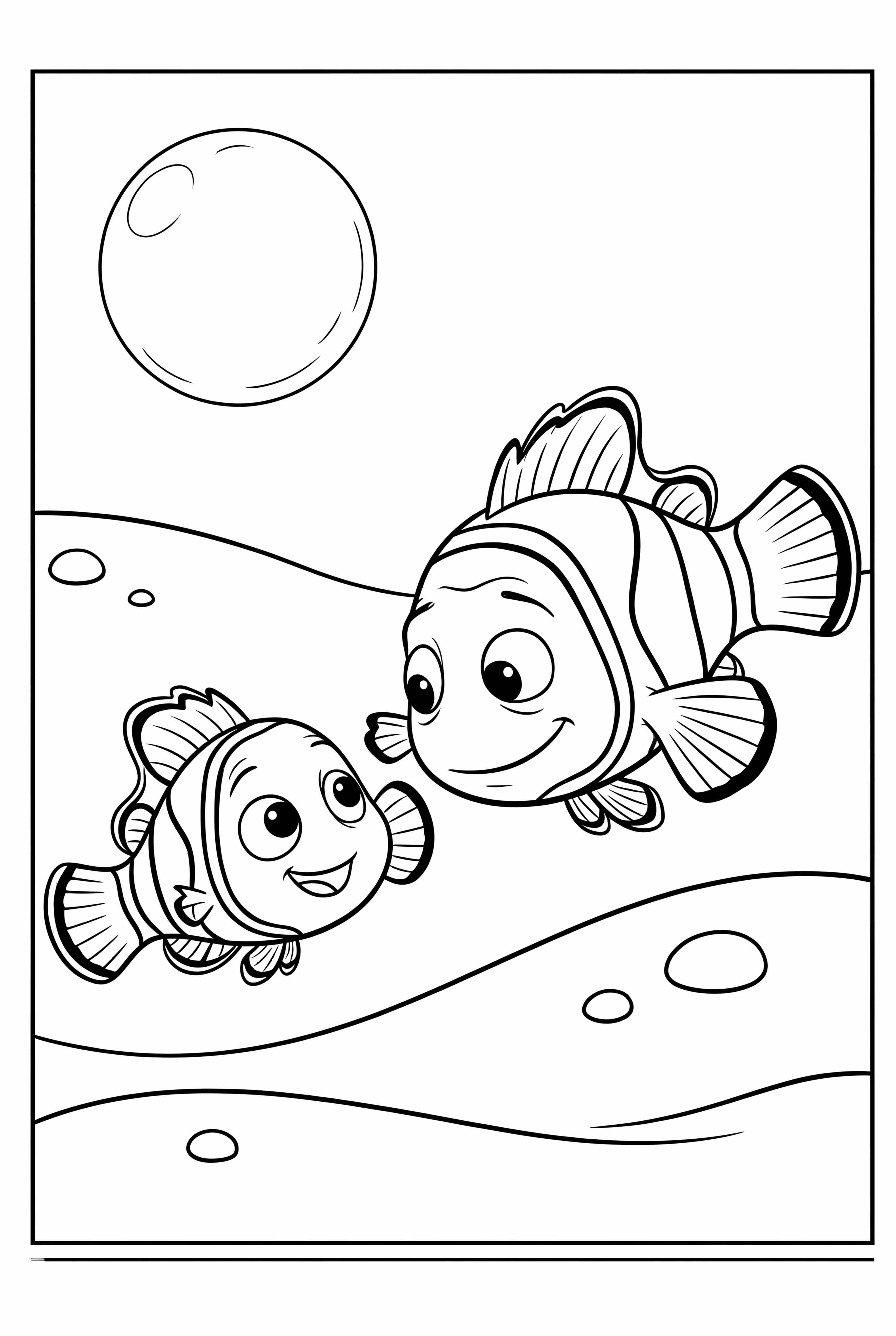 Finding Nemo Reuniting With Marlin Under The Moonlight