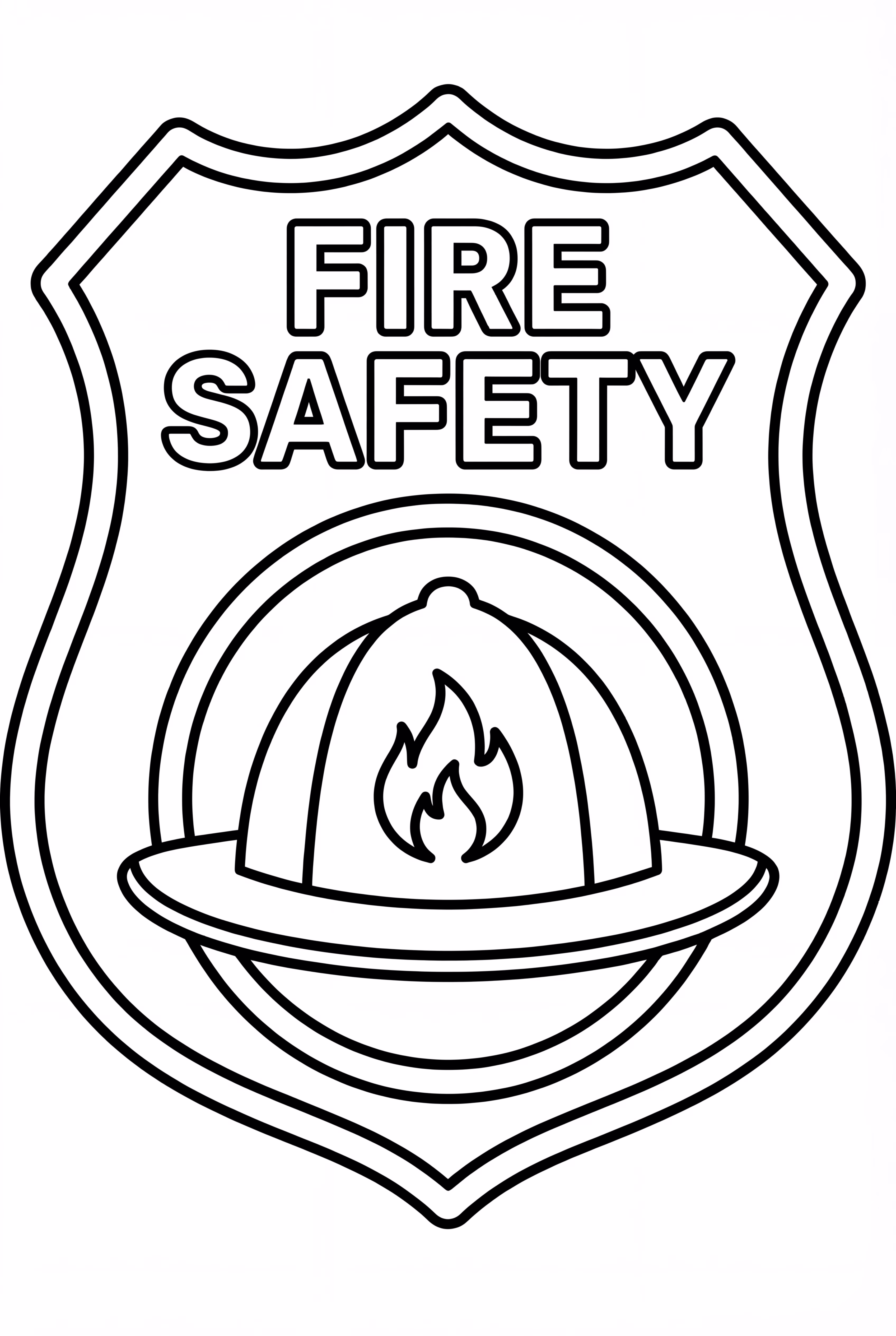 Fire Safety Firefighter Badge