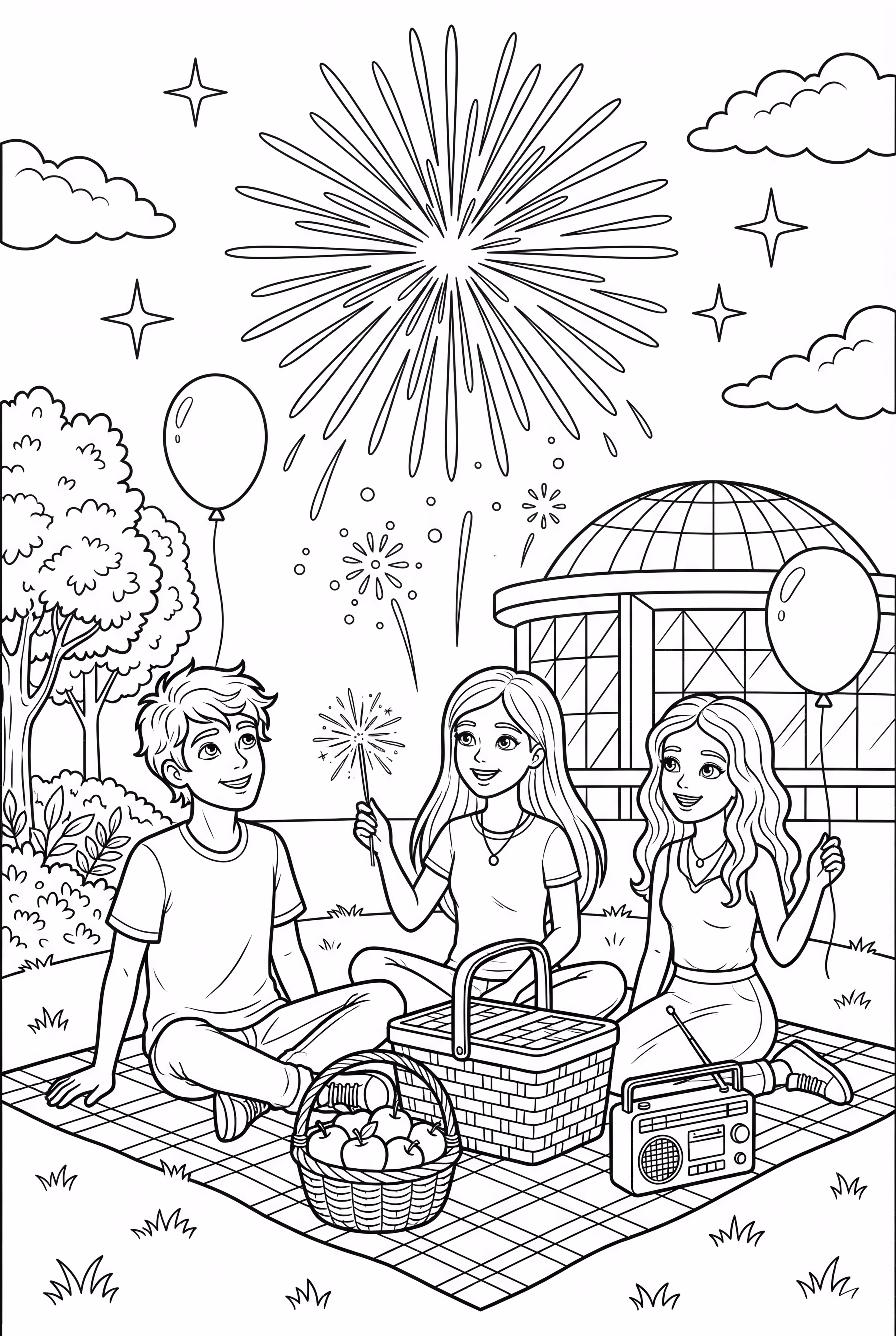 Fireworks and Fun Times with Friends