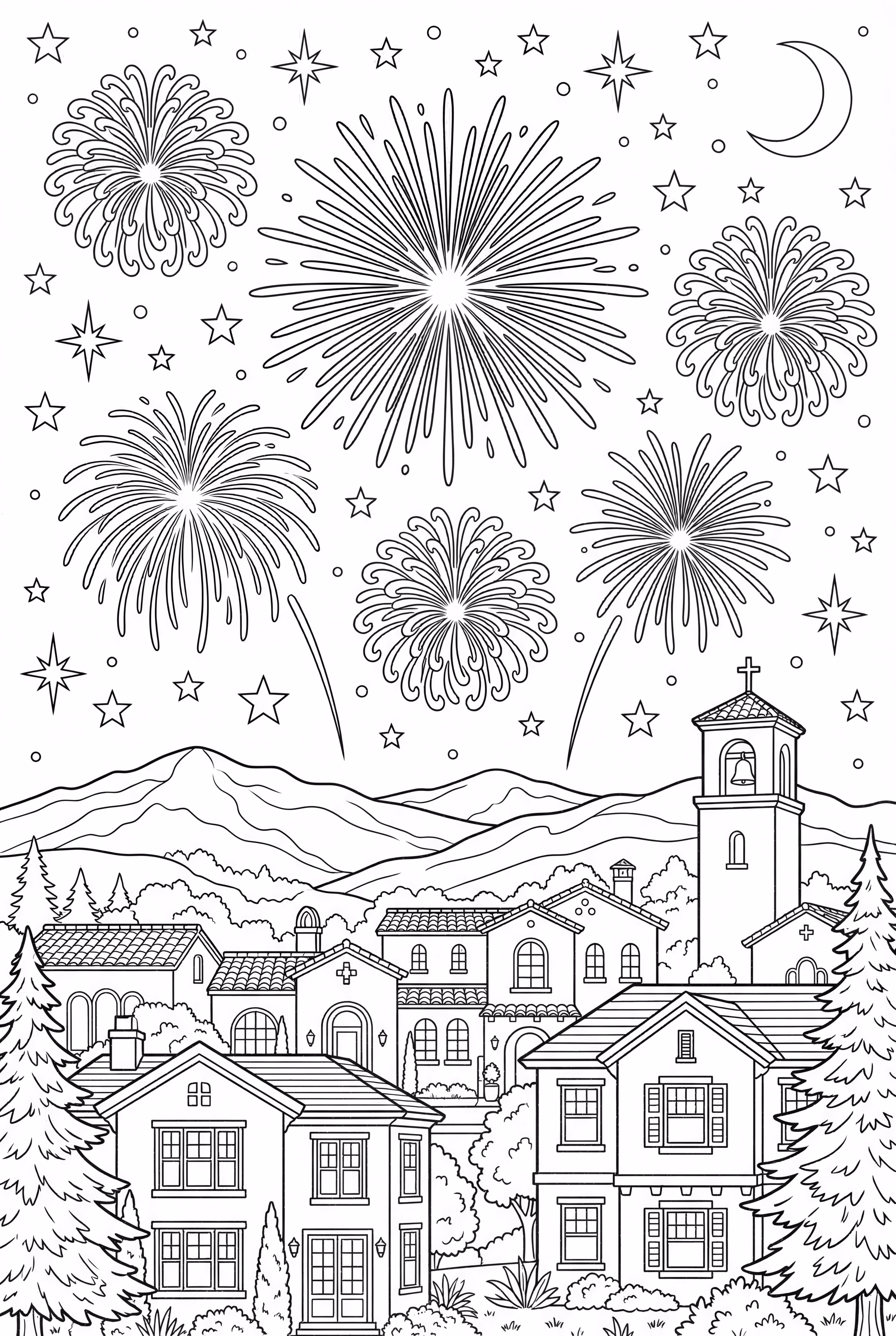 Les feux d'artifice créant de la magie dans le ciel nocturne