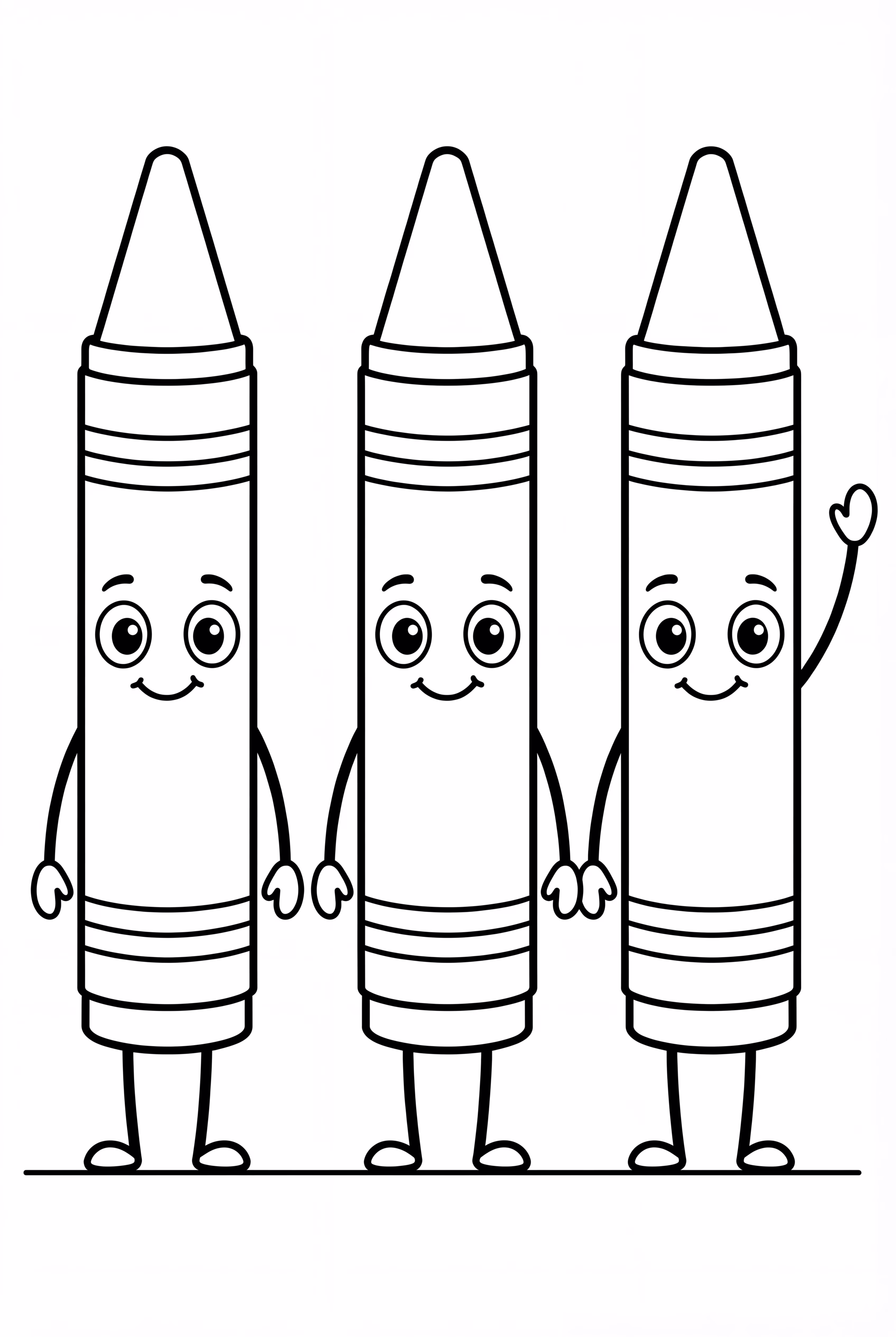 First Day Of School Crayons