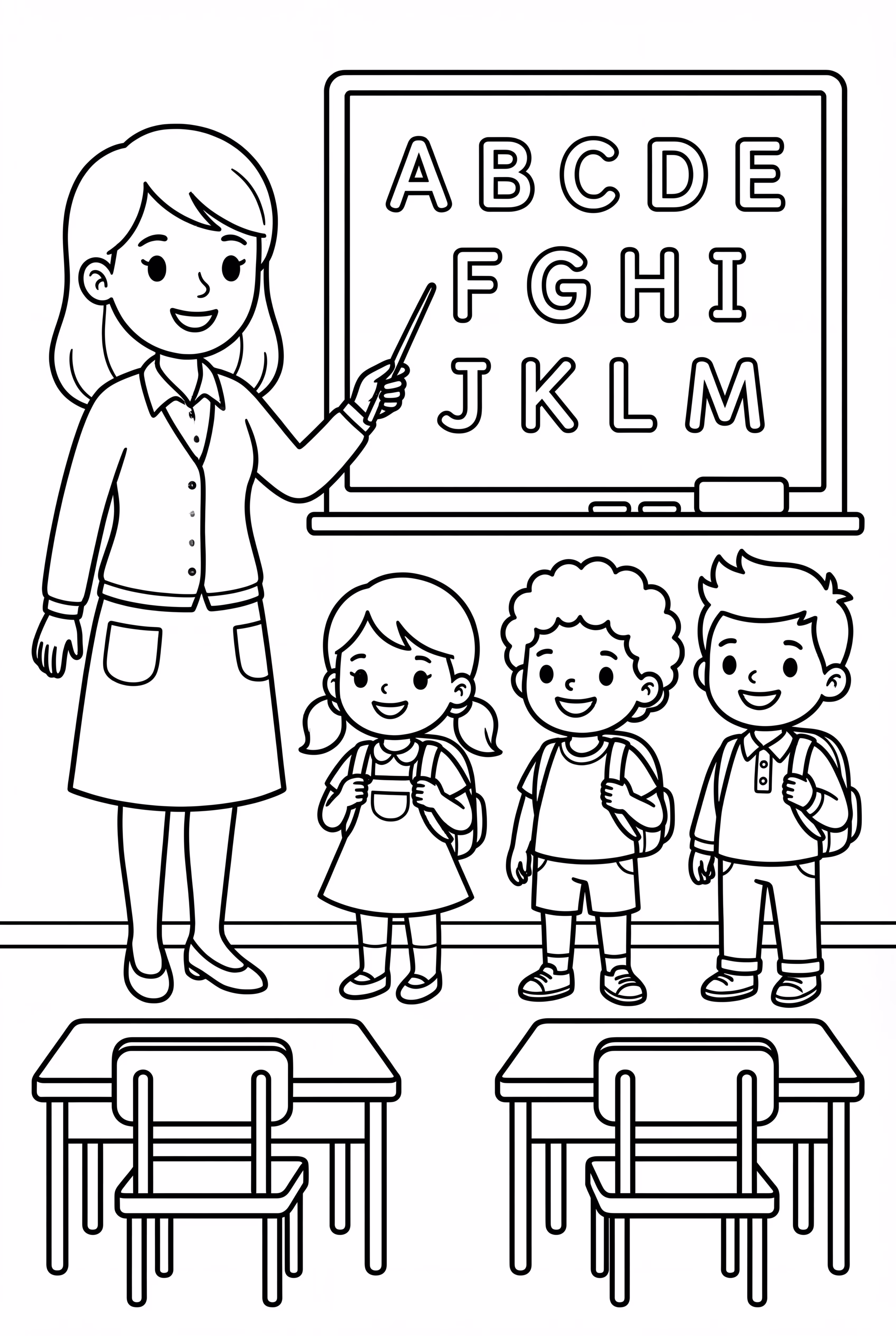 开学第一天学习字母表