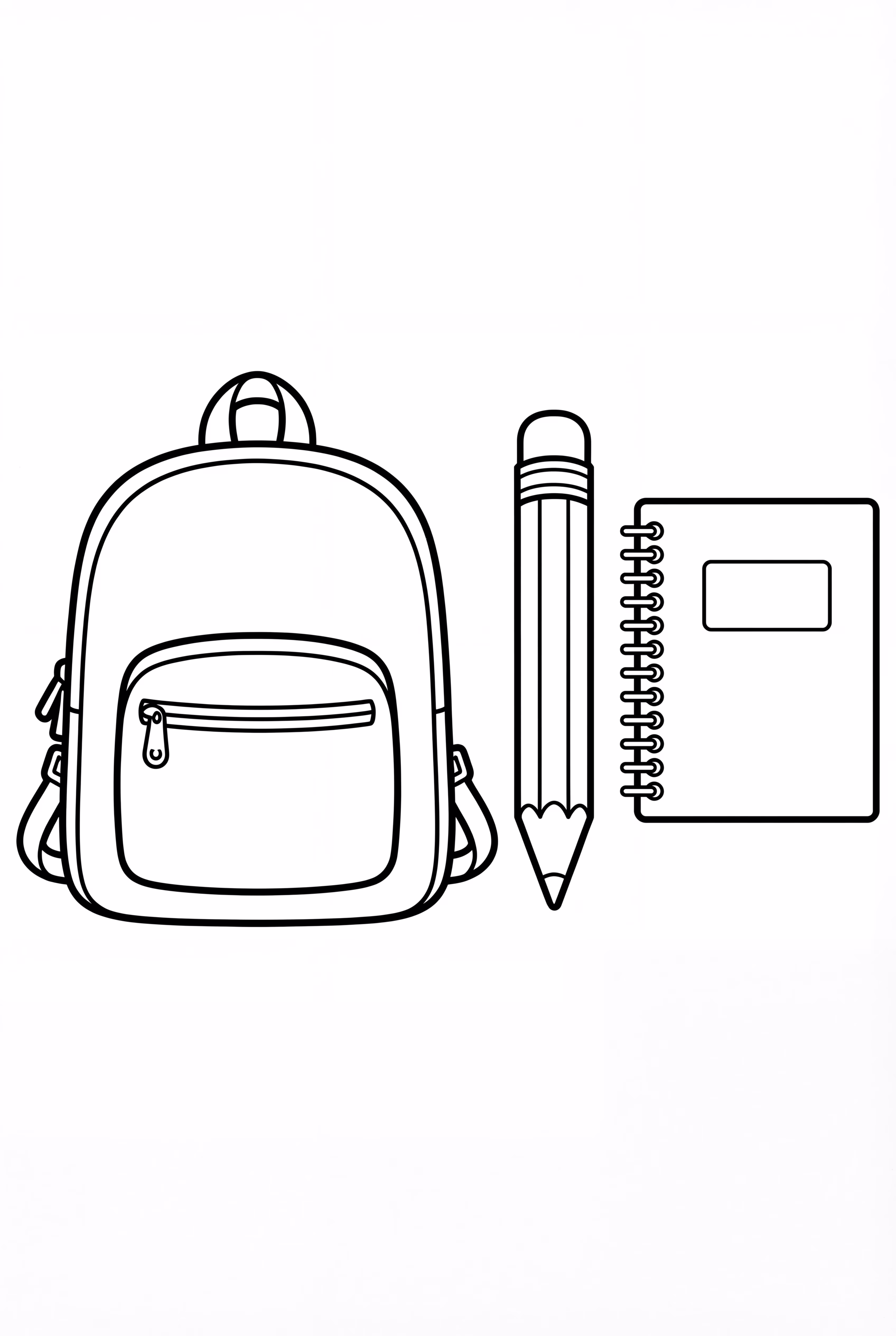 첫 등교일 학용품