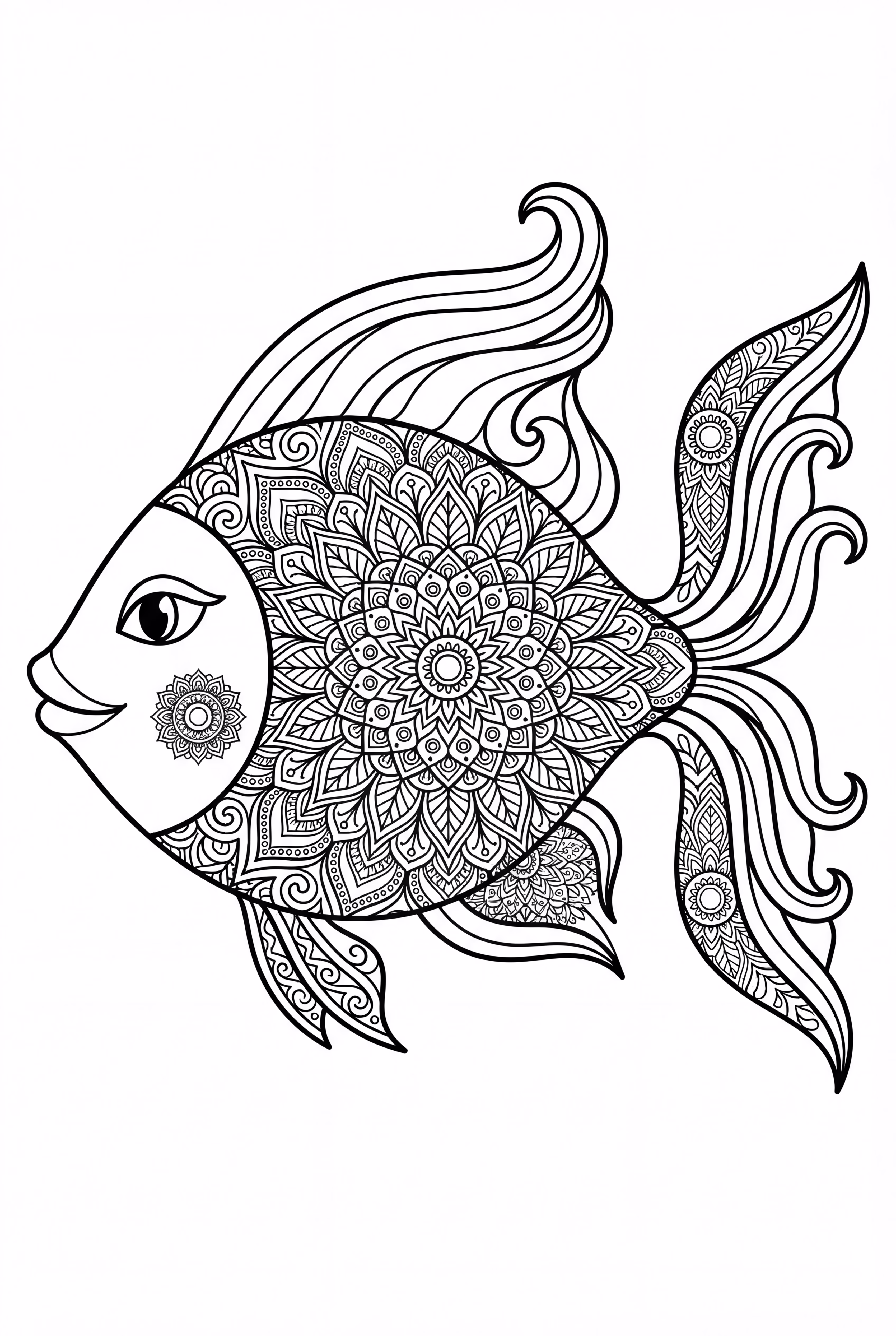 Fish Mandala with Intricate Patterns
