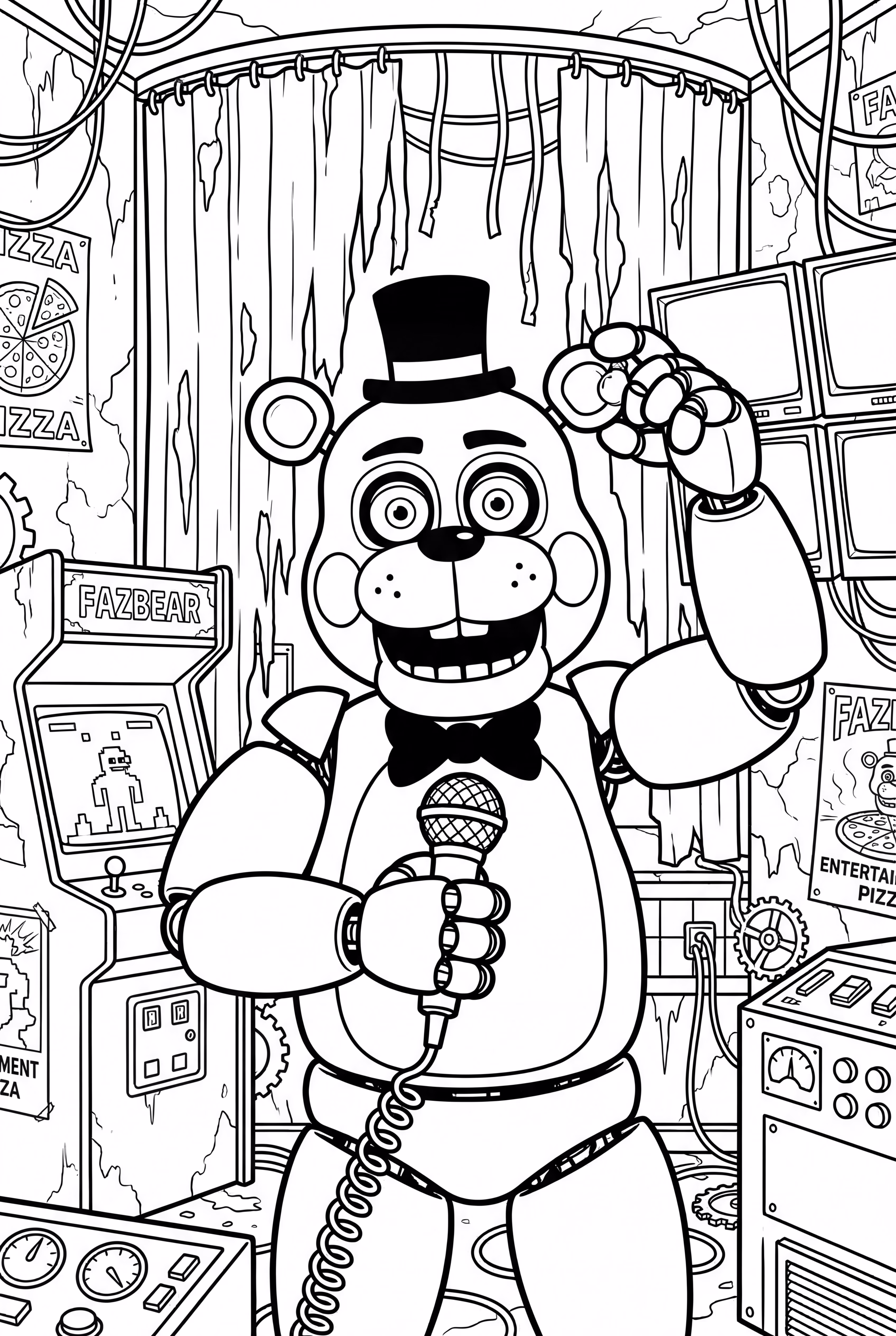 five nights at freddy adventure in the haunted pizzeria