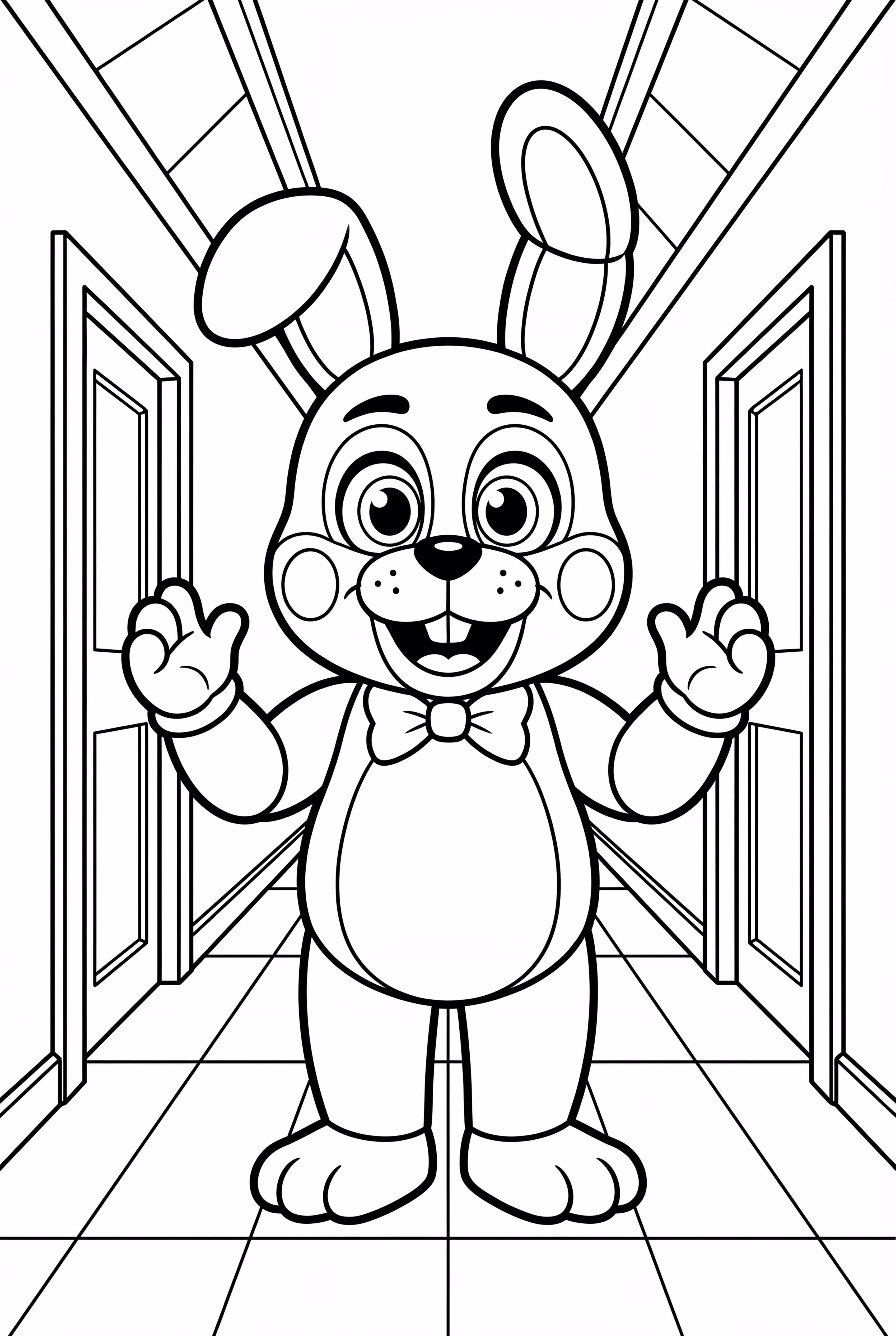 cinq nuits chez Freddy animatroniques en surveillance nocturne