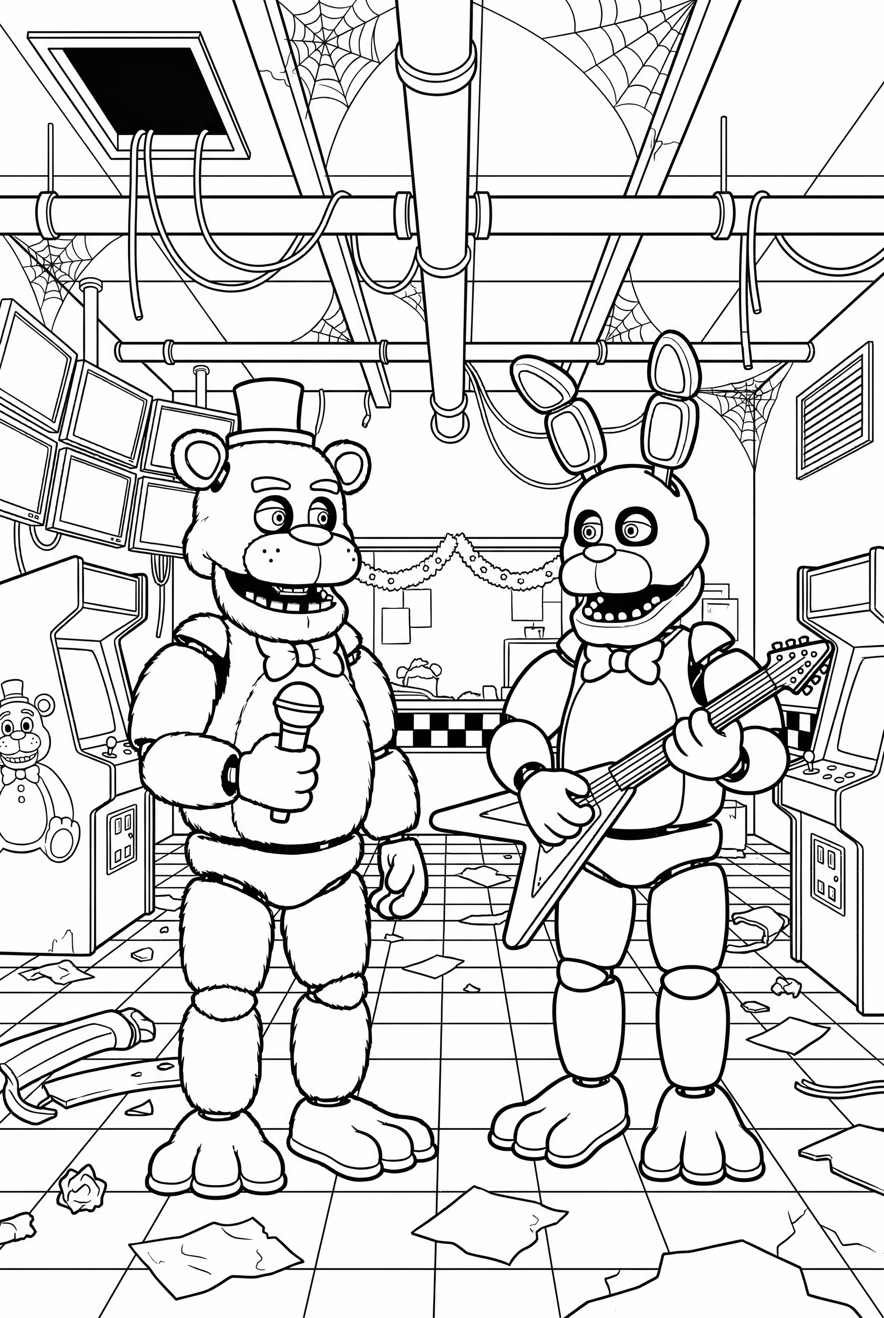 cinq nuits chez Freddy personnages affrontant leurs peurs