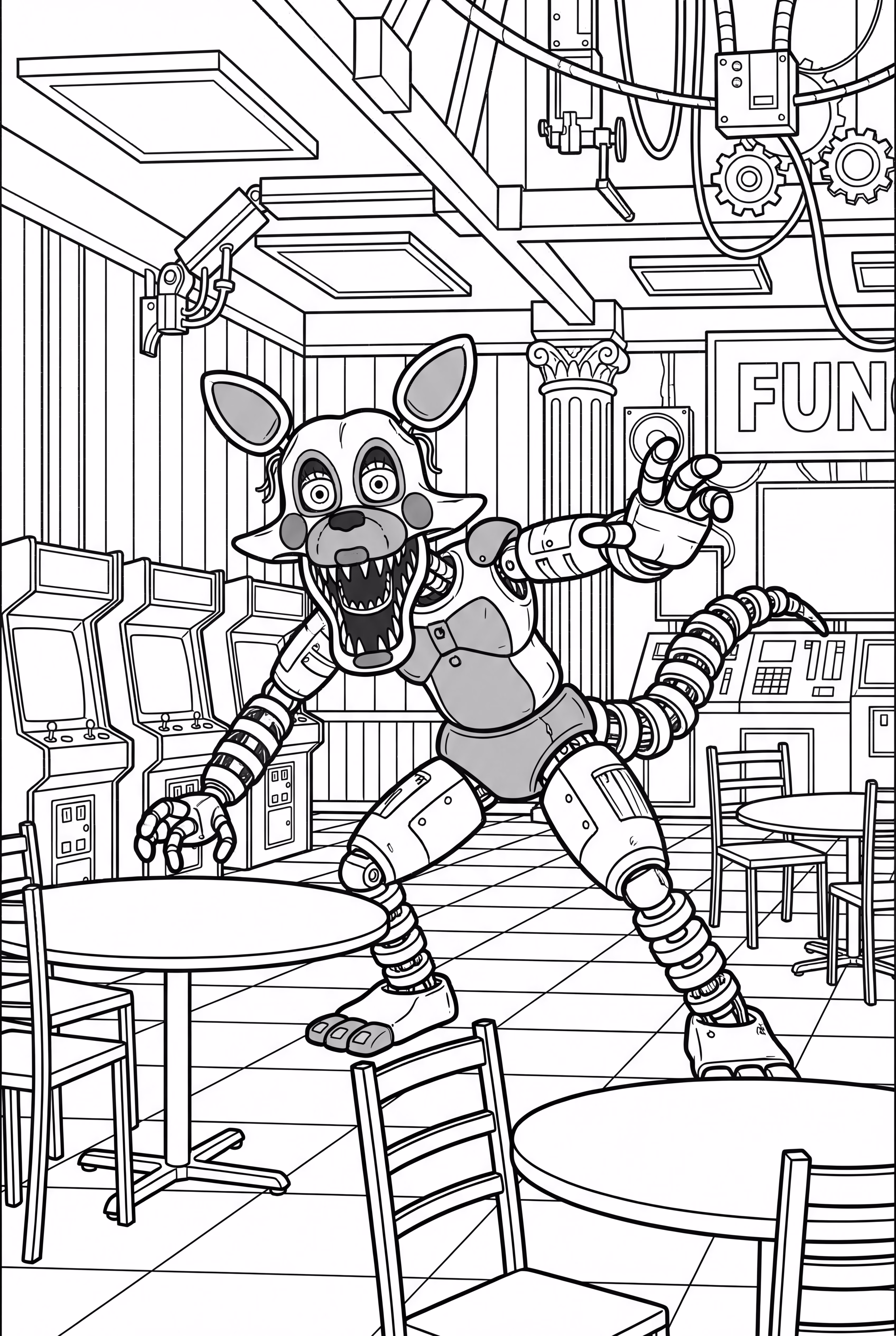 cinco noites no Freddy confronto com Mangle