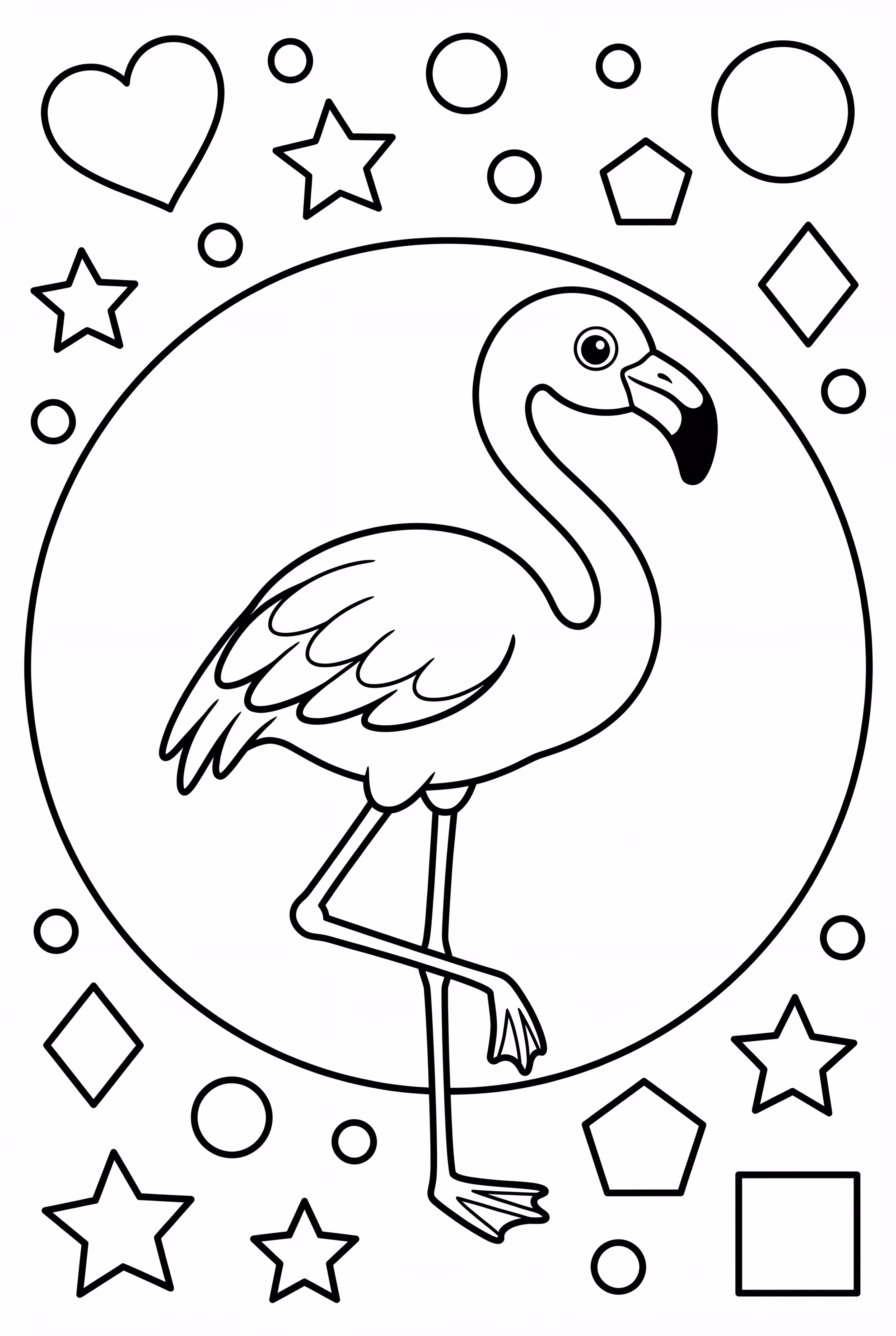Flamingo in simple Design