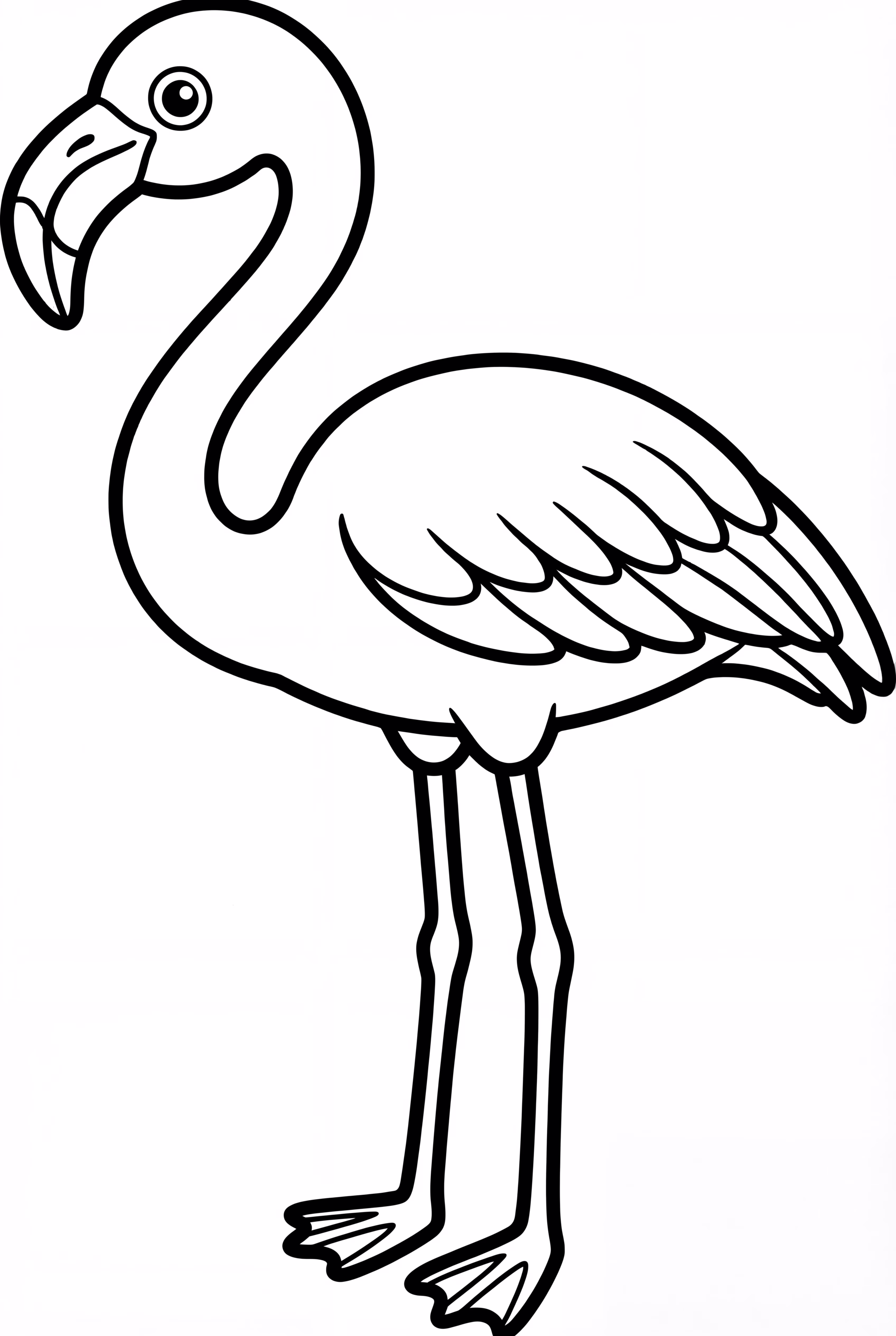 물속의 플라밍고