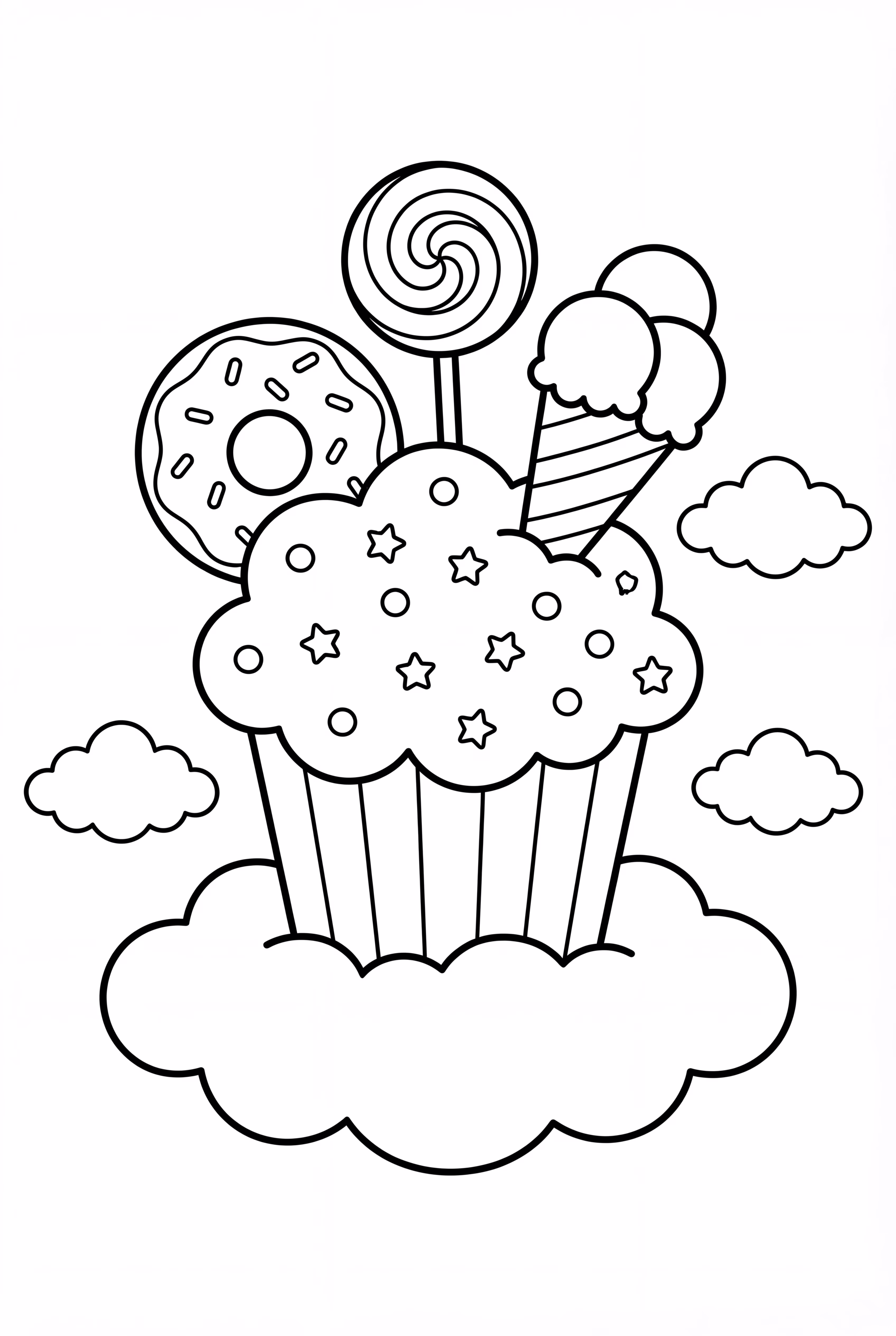 Floating Dessert Island In Sky