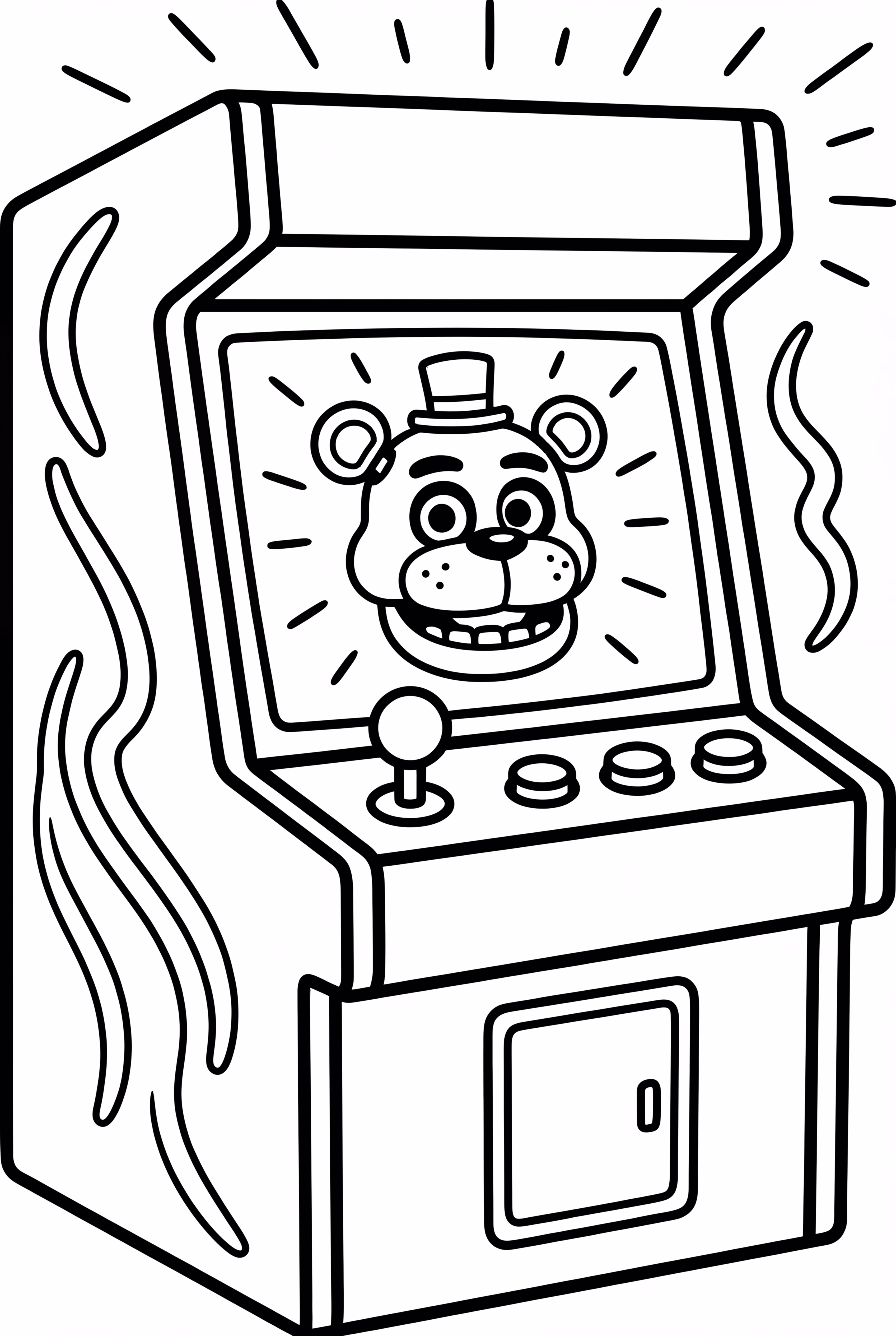 FNAF Arcade Machine Glowing