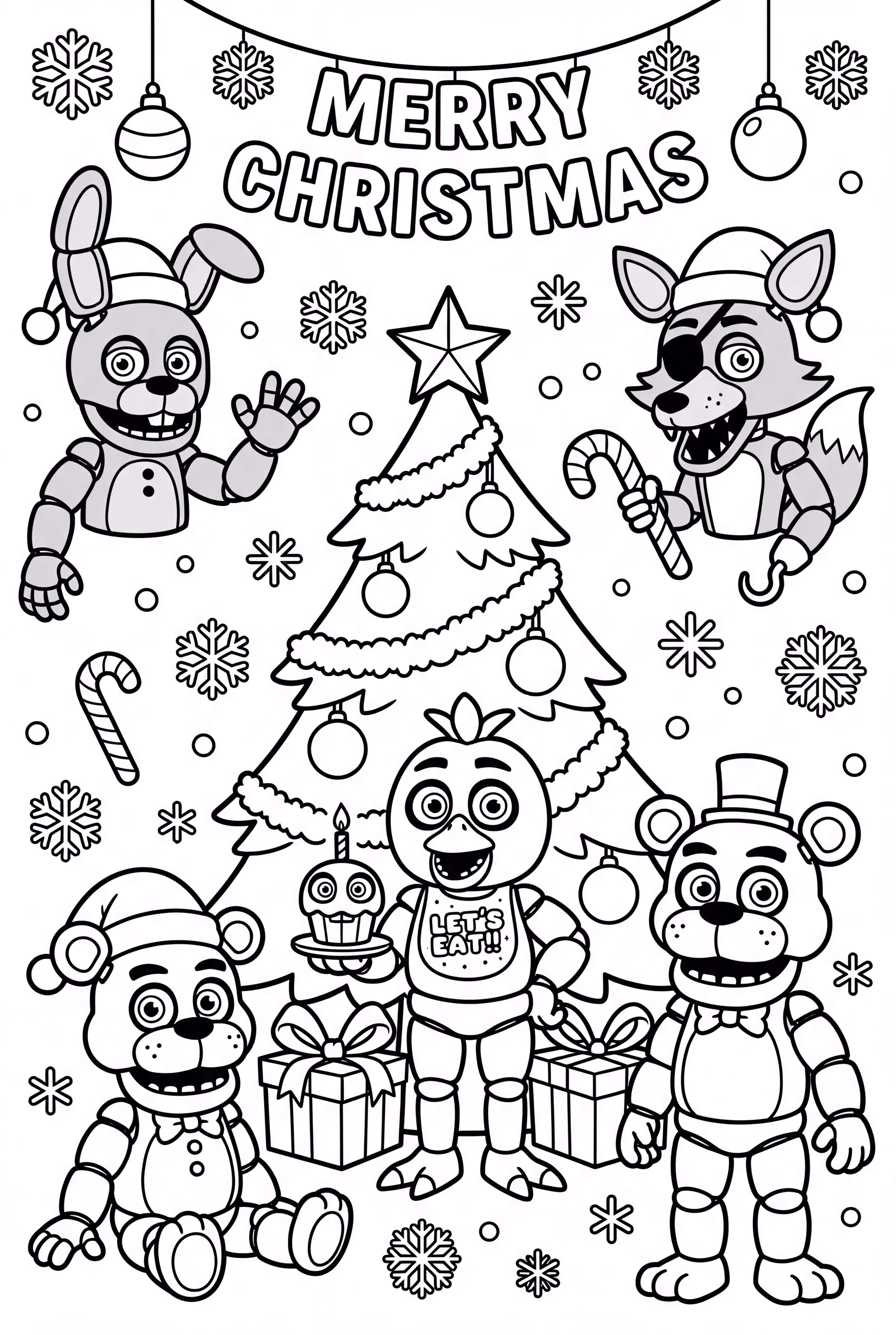 FNAF Characters Having Christmas Party