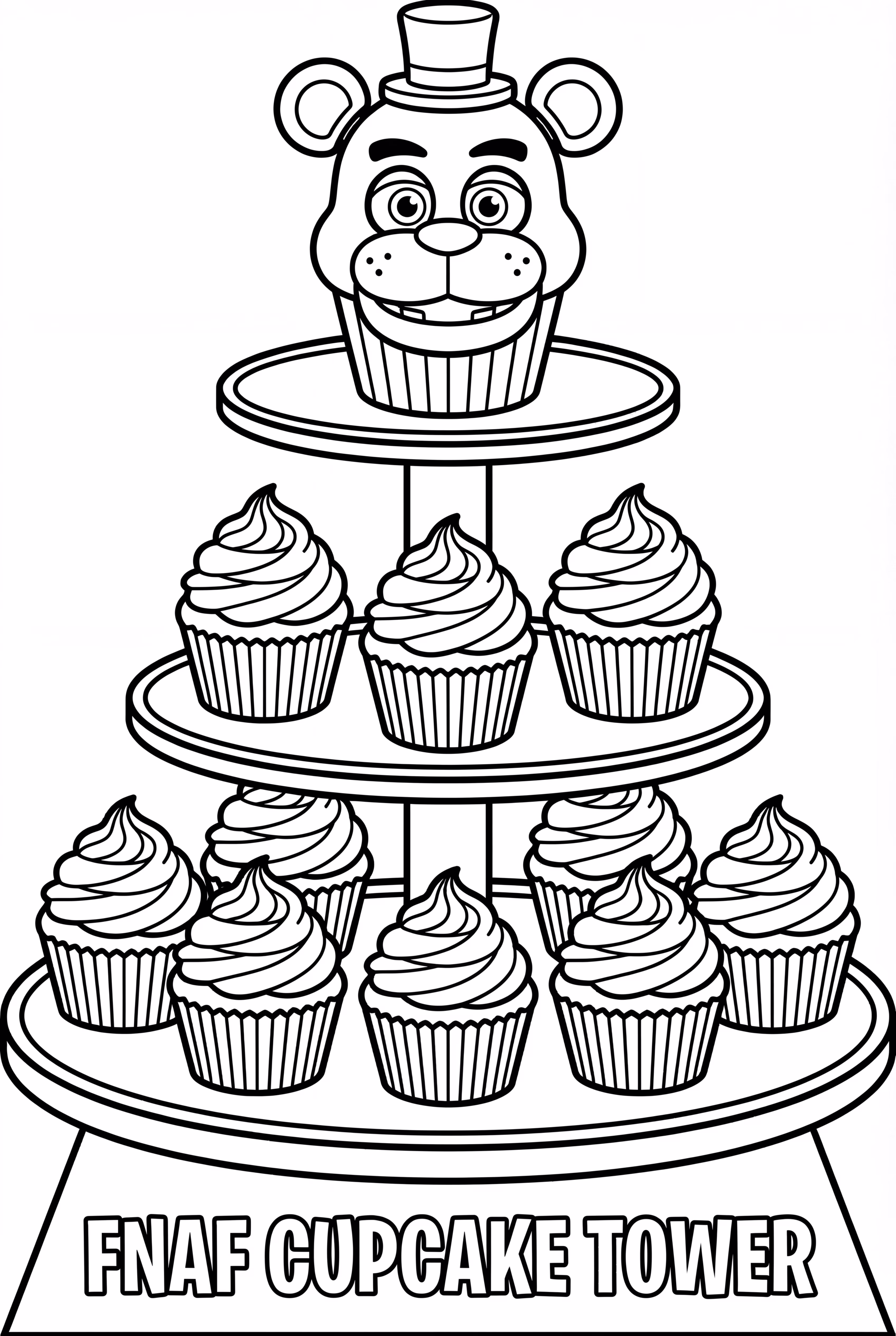 FNAF杯子蛋糕塔甜品桌