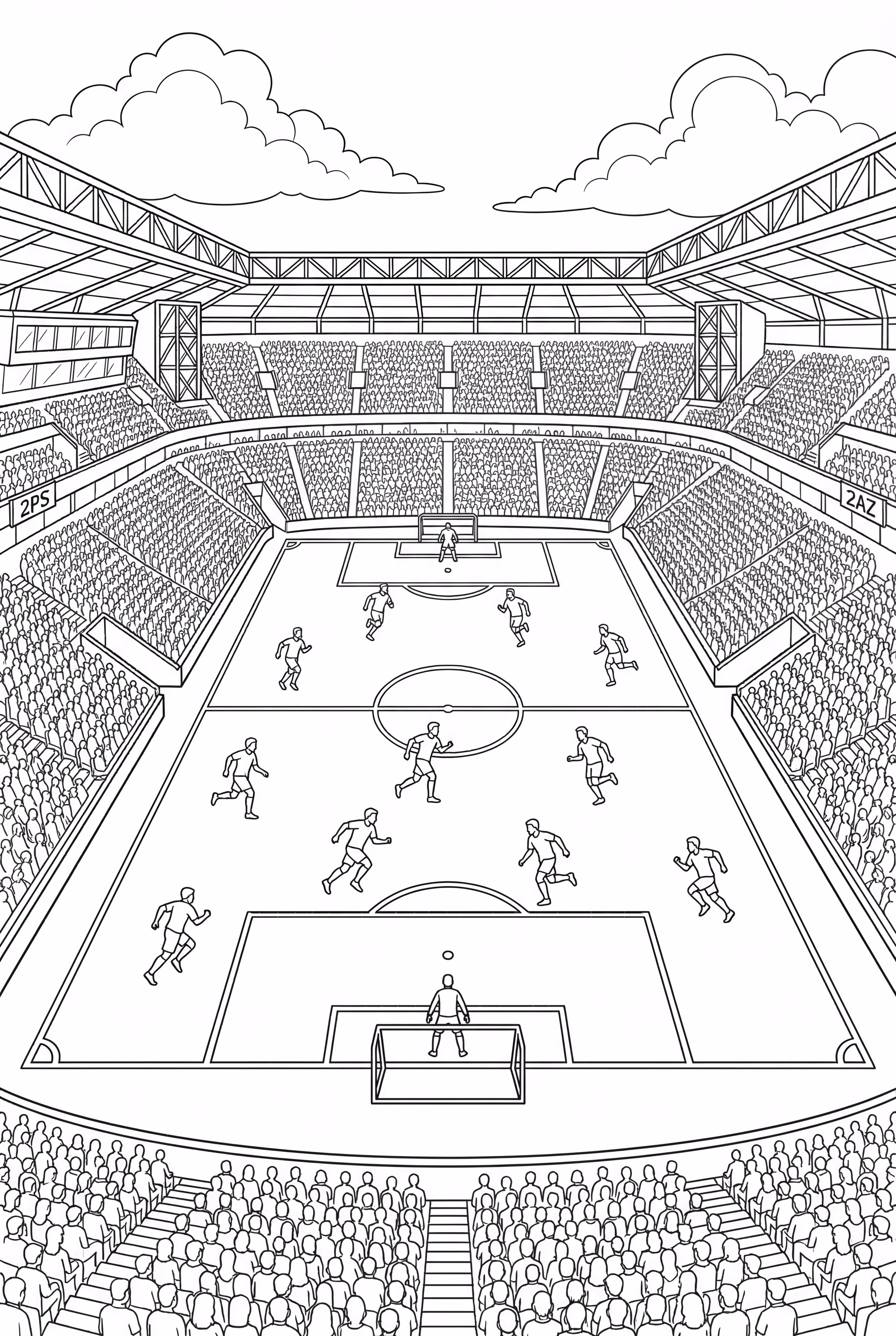 Layout do Campo de Futebol