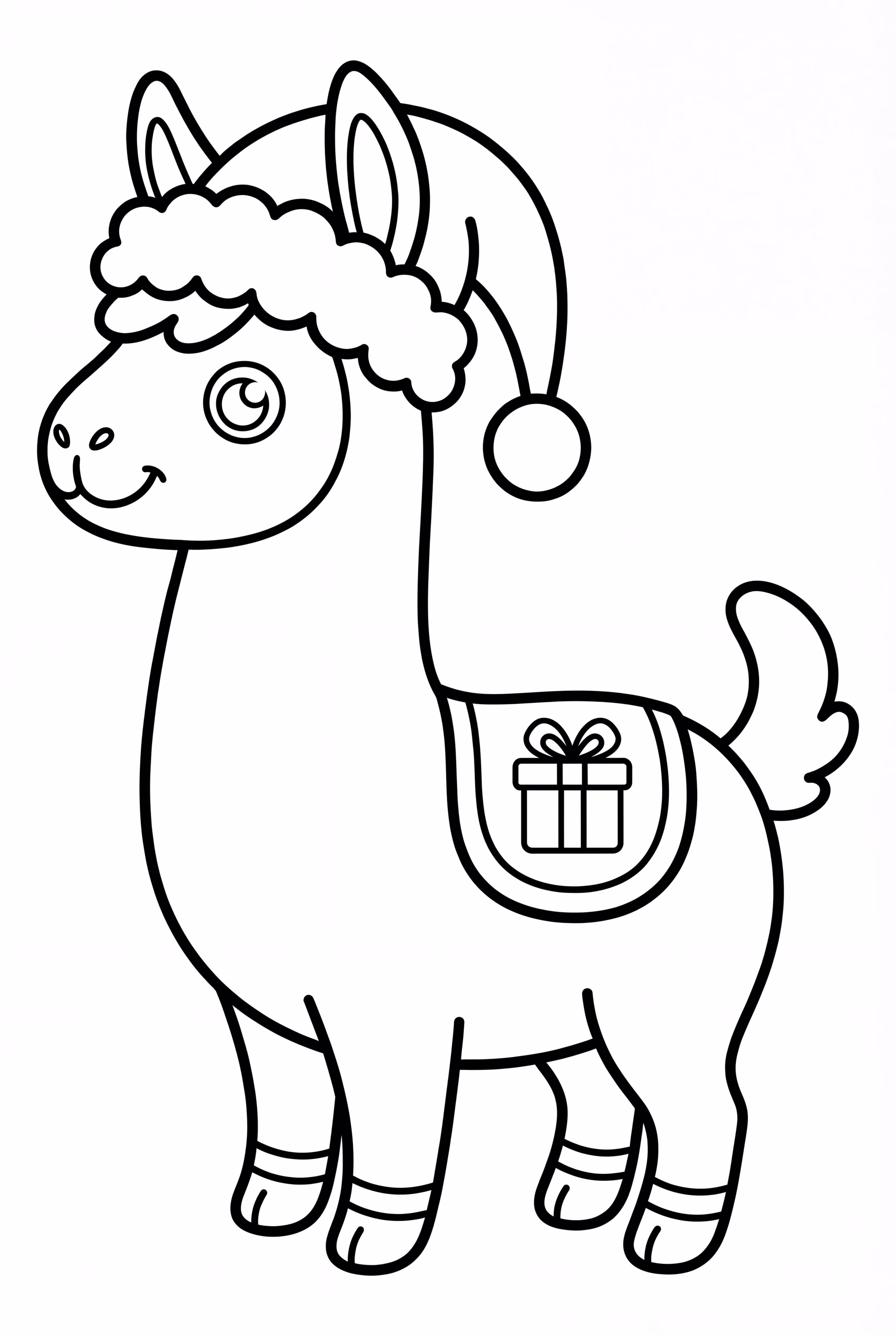 Fortnite Christmas Llama Wearing Hat