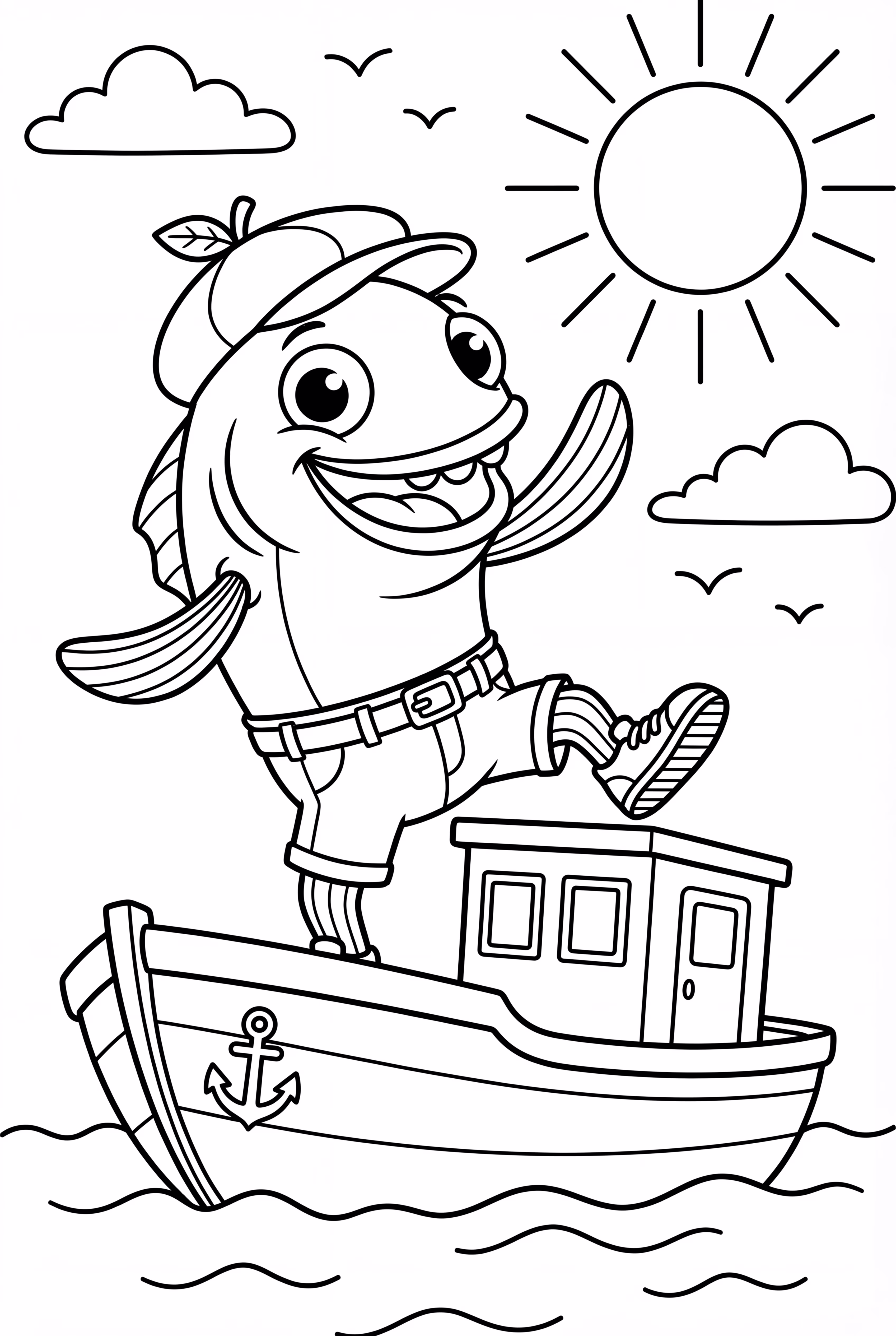 Fortnite 魚 Stick 在船上跳舞