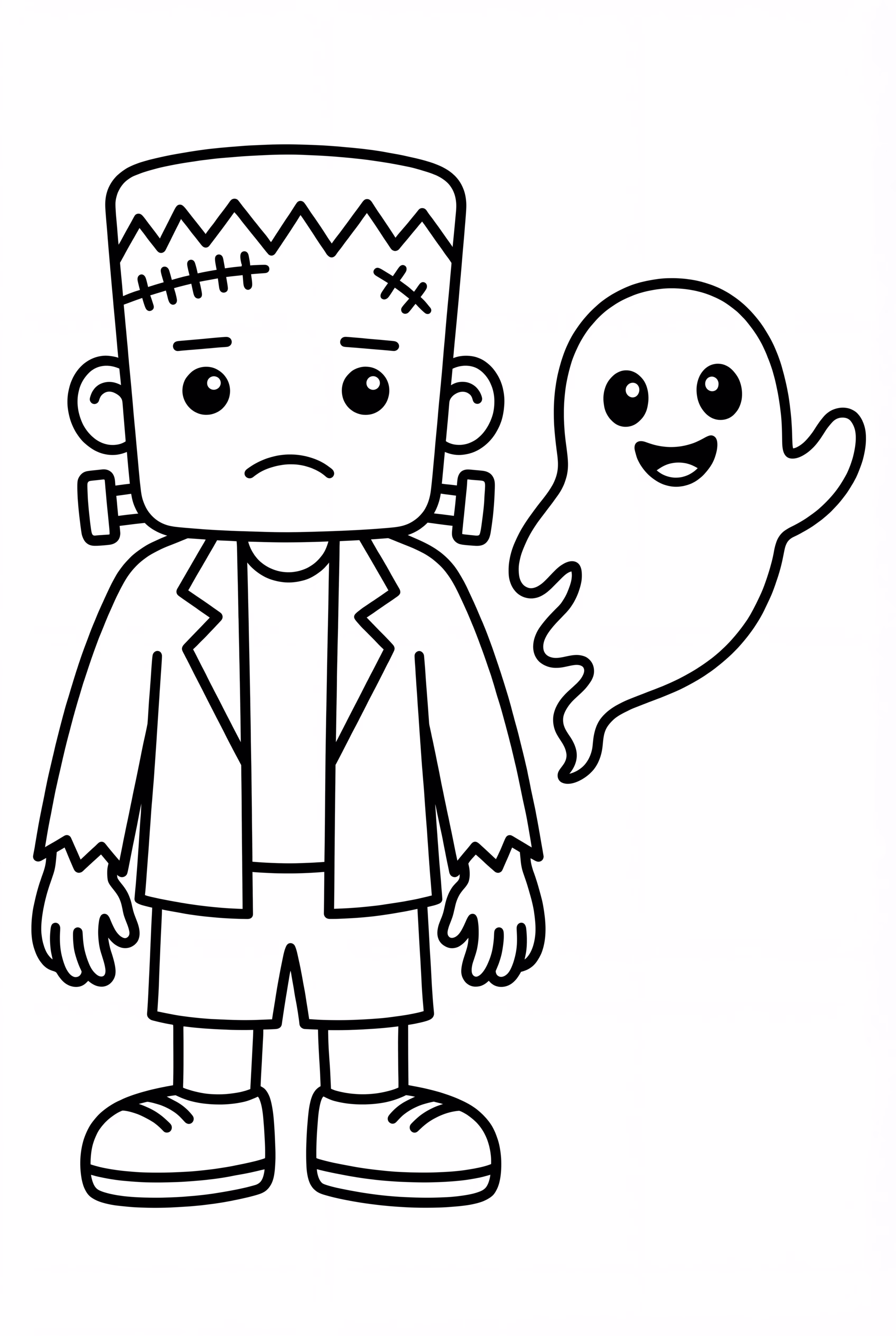 Frankenstein And A Friendly Ghost