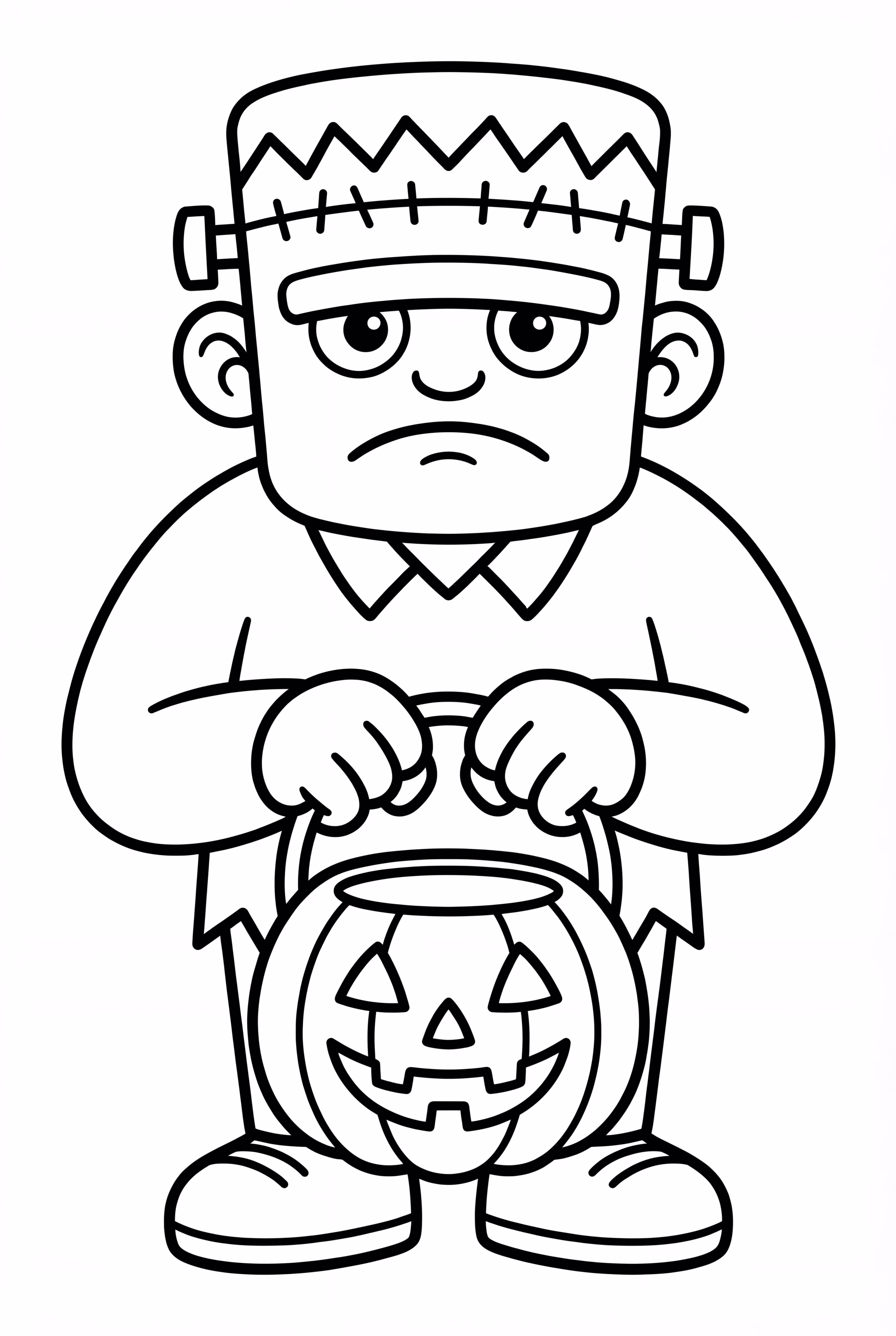 Frankenstein With A Pumpkin Pail
