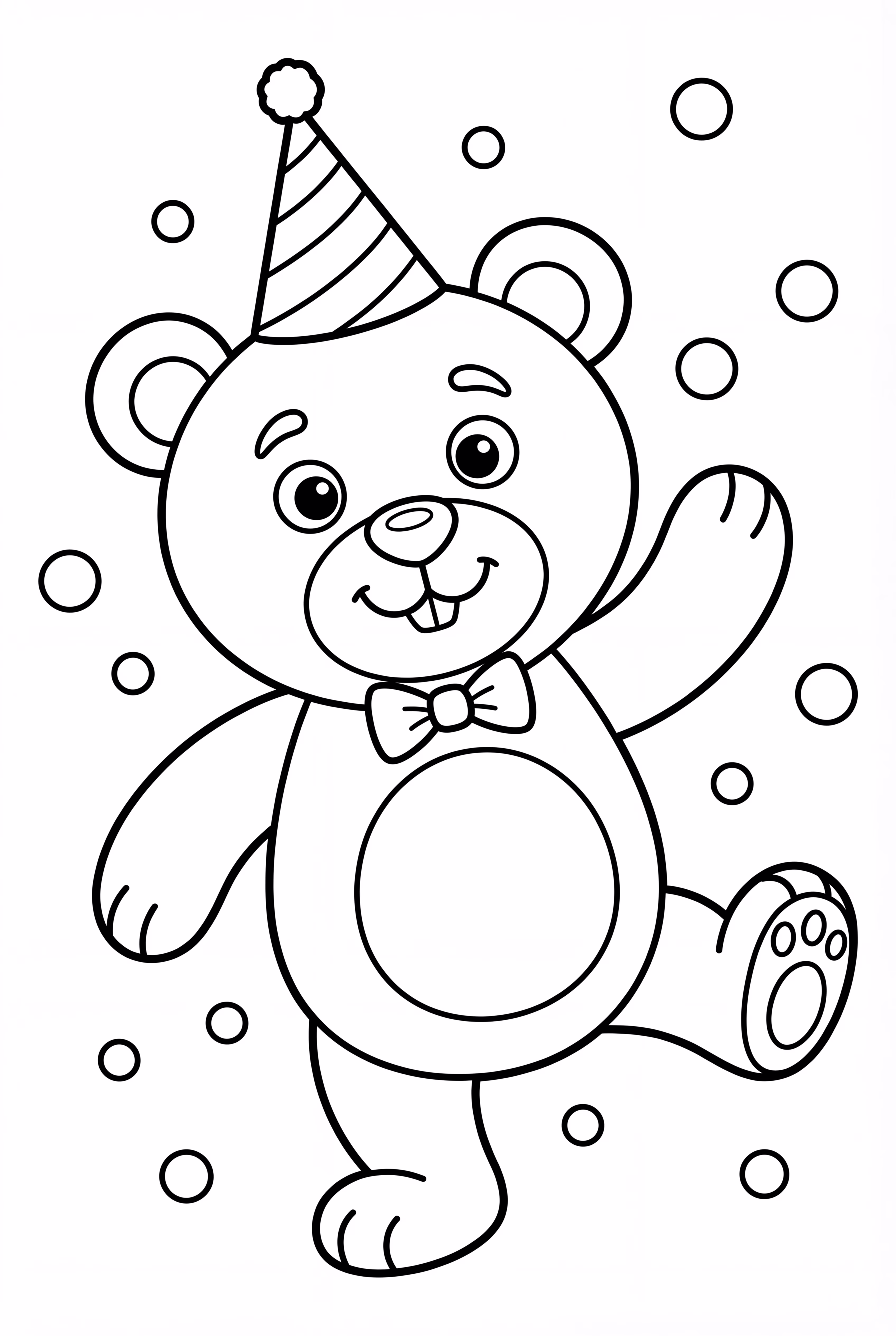 带生日帽的弗雷迪在舞蹈