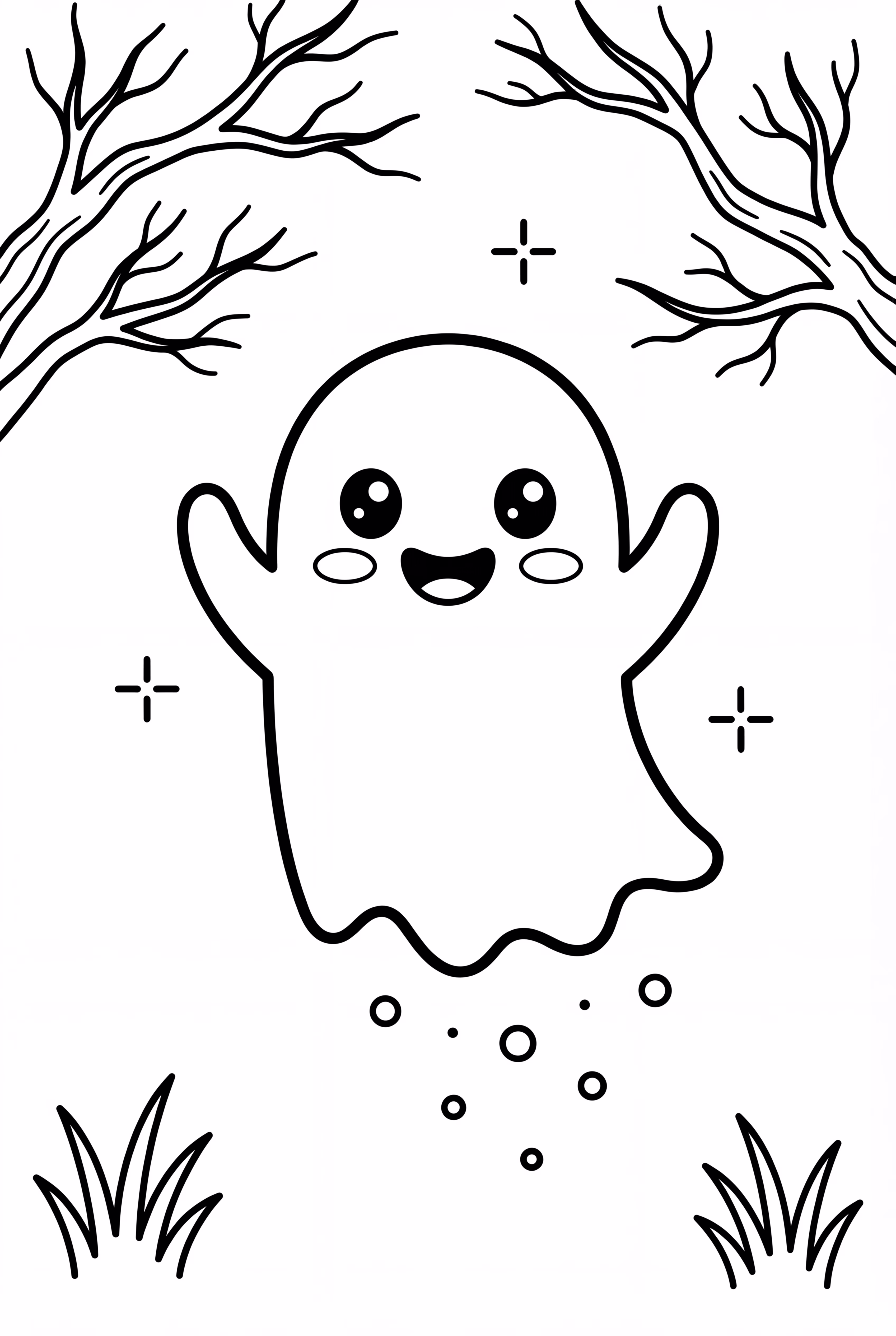 Friendly Ghost in a Haunted House
