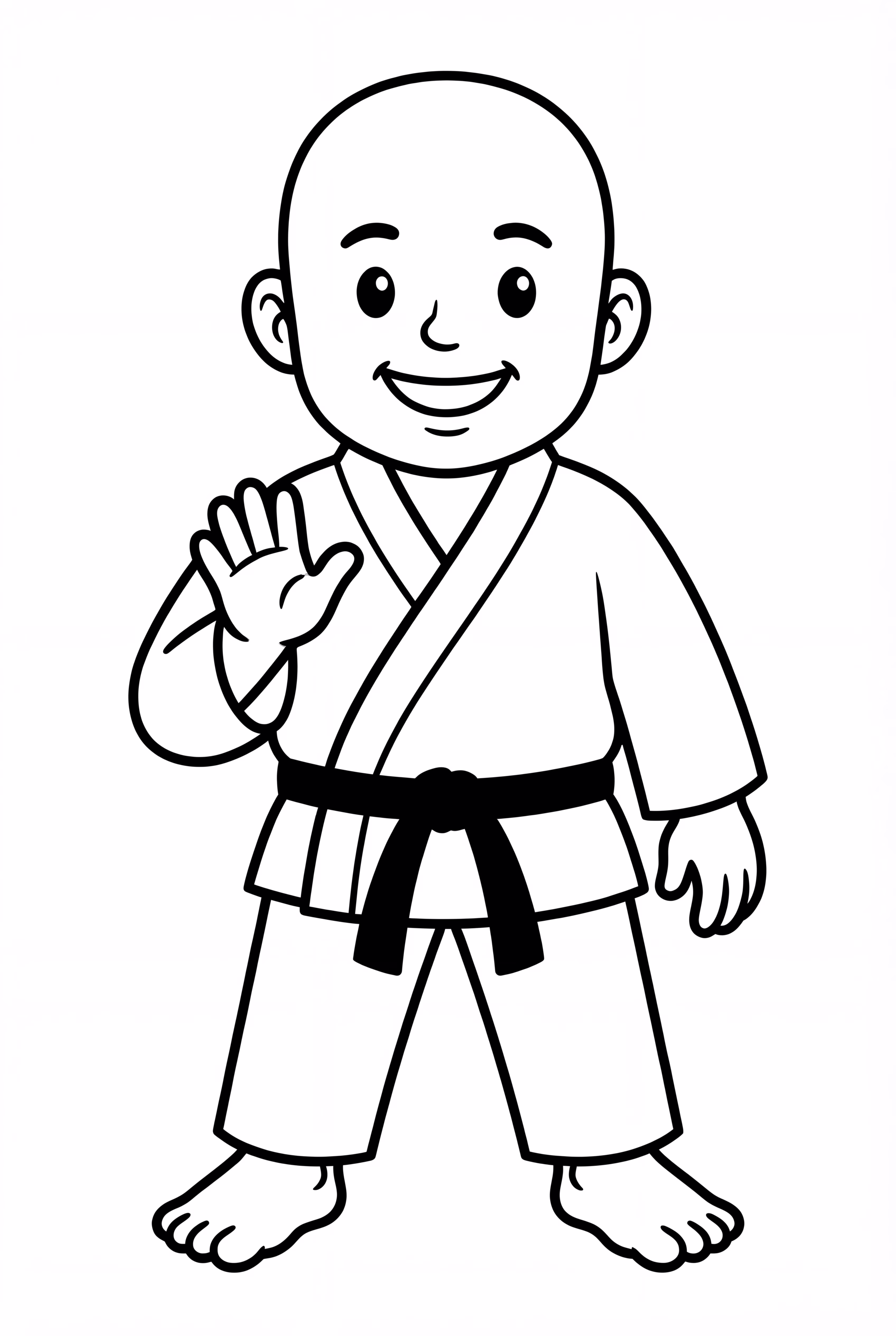 Sensei de Karatê Amigável