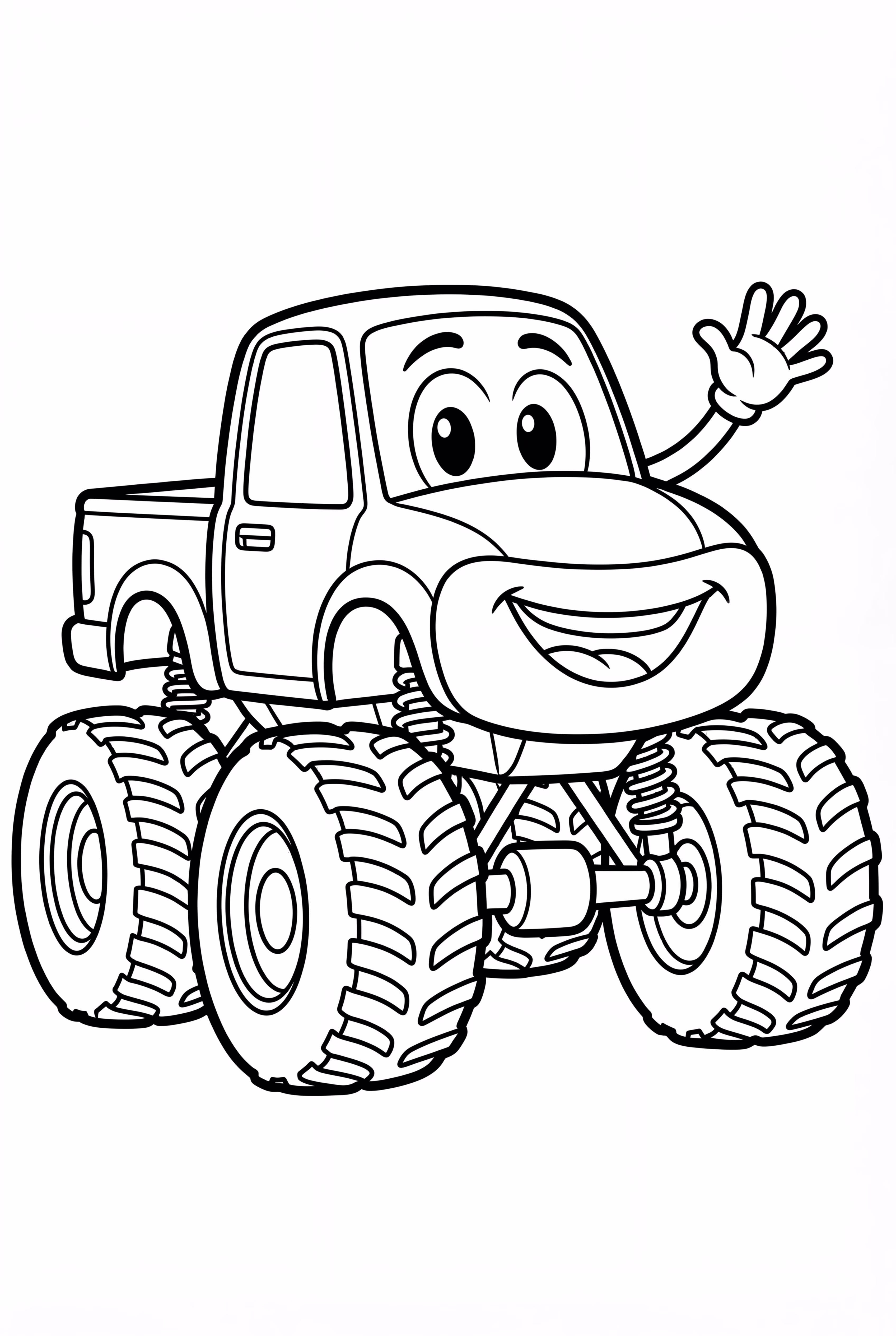 Friendly Monster Truck Waving