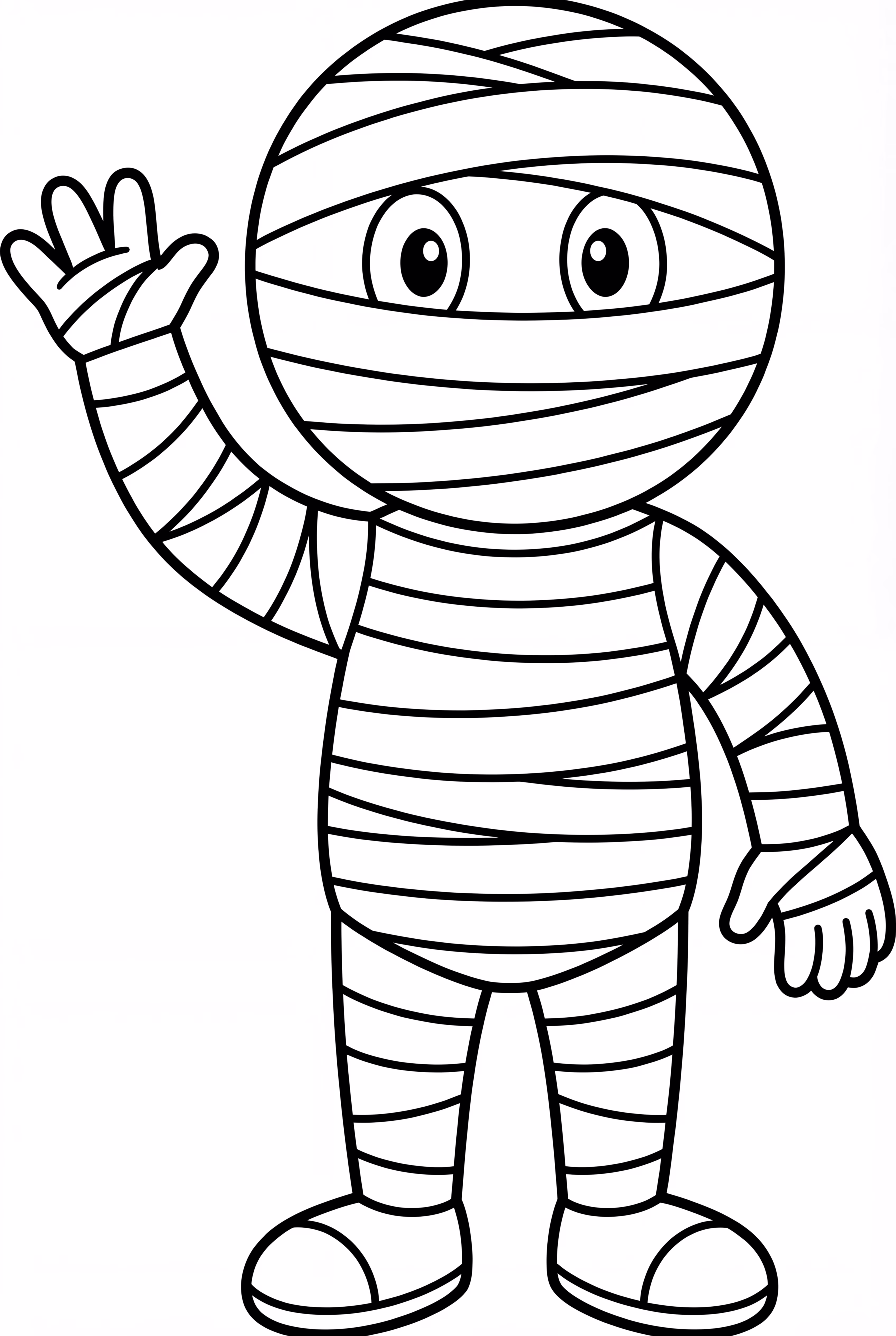 Friendly Mummy Saying Hello