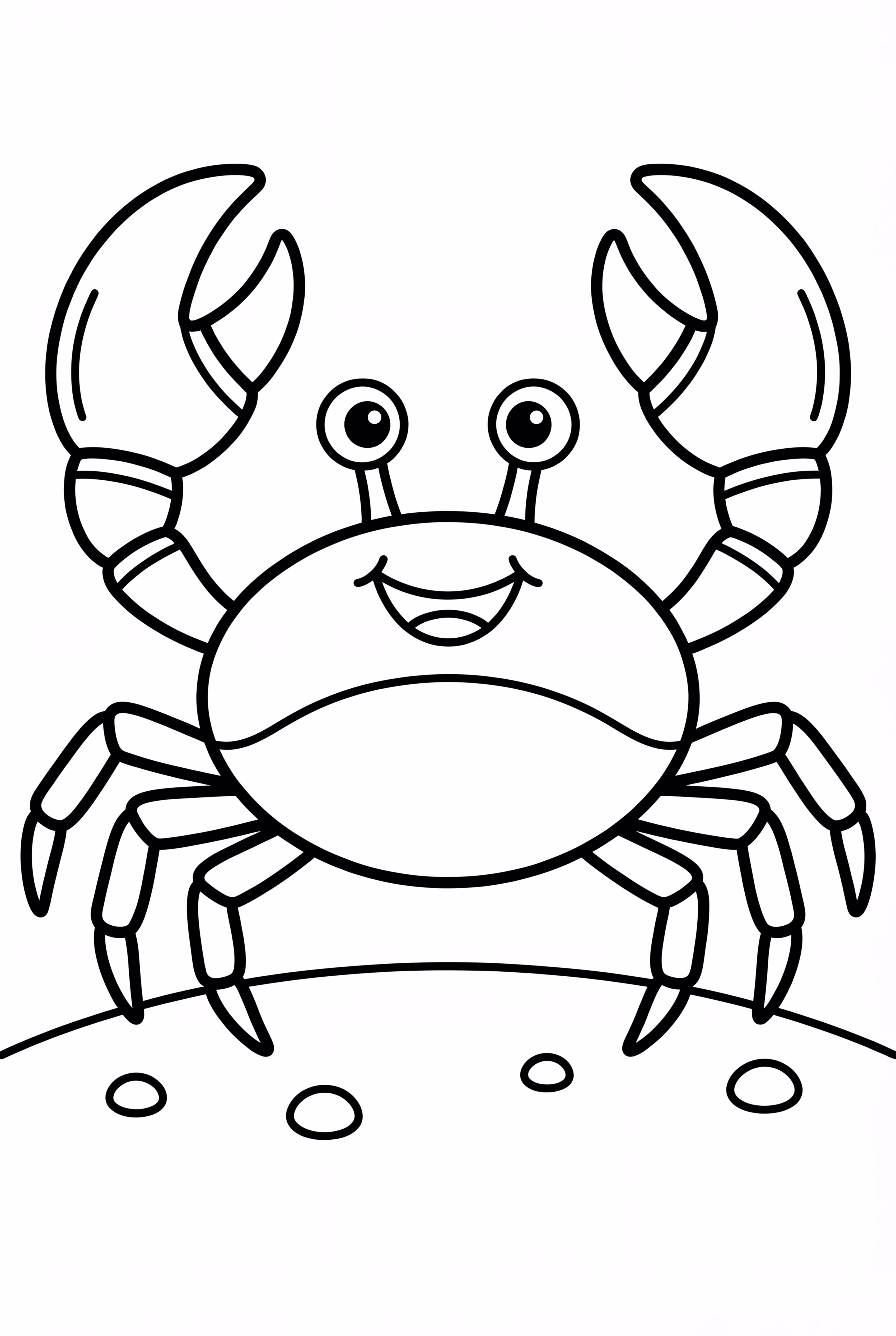Friendly Ocean Crab on the Sand