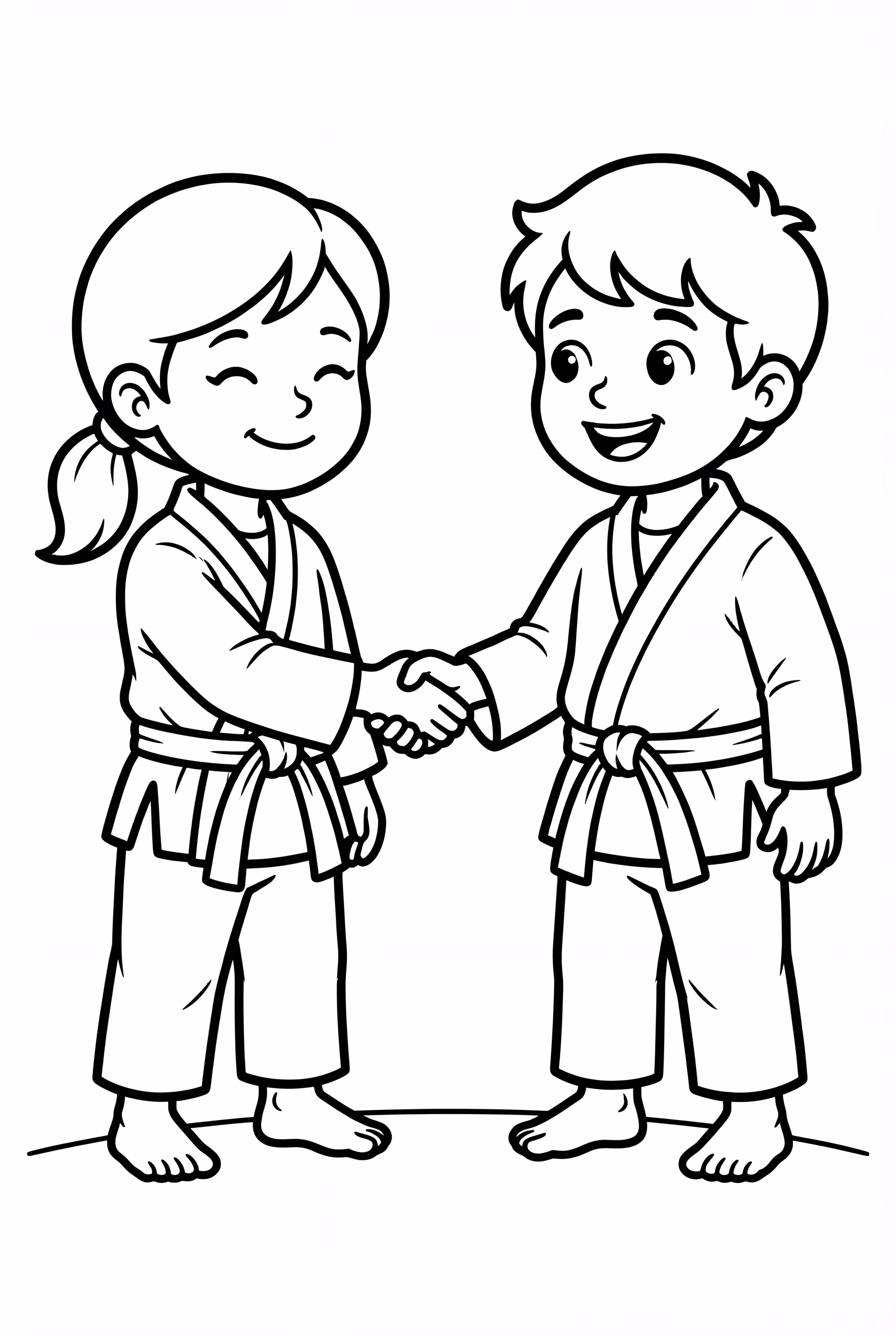 친근한 올림픽 유도