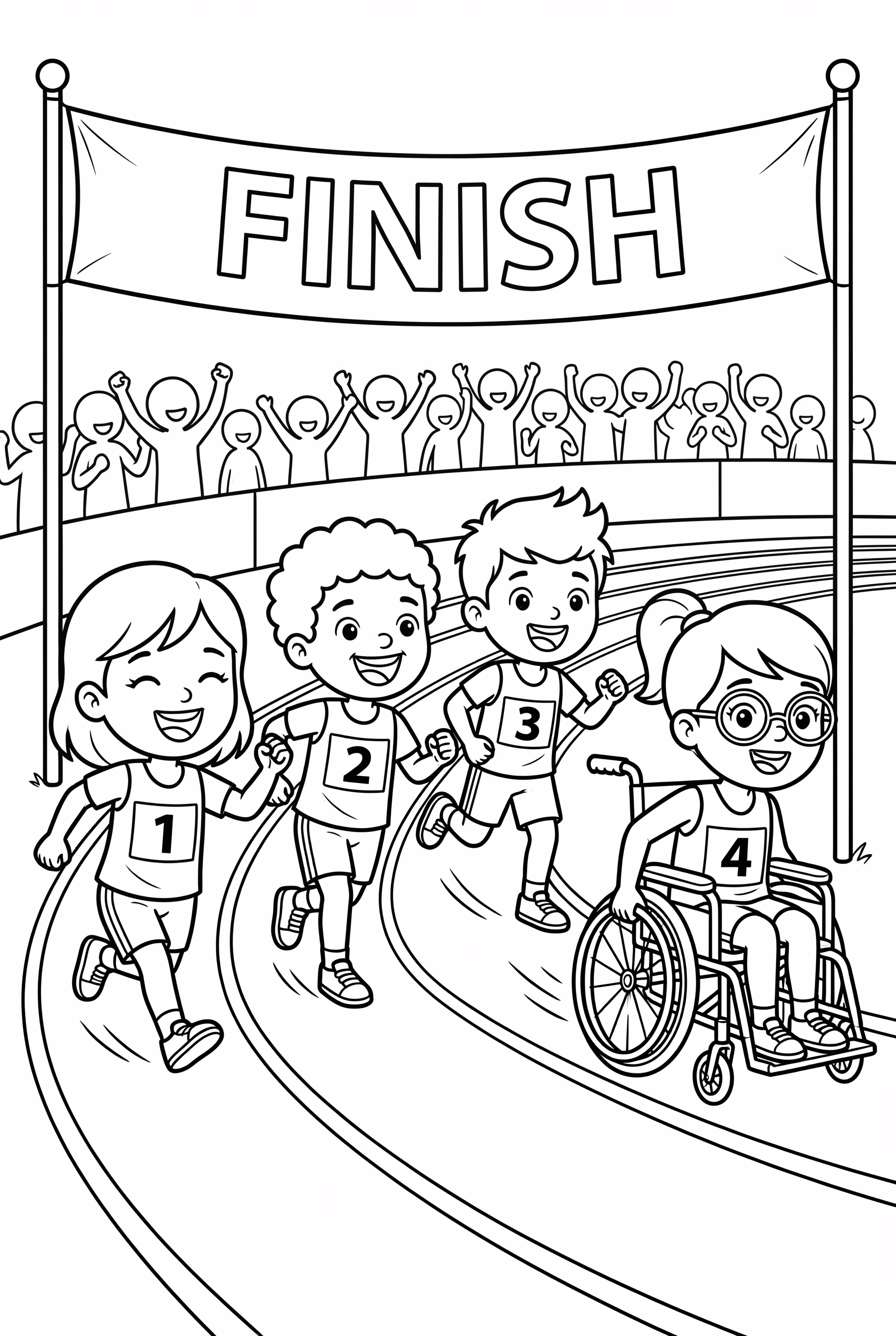 Friendly Special Olympics Race