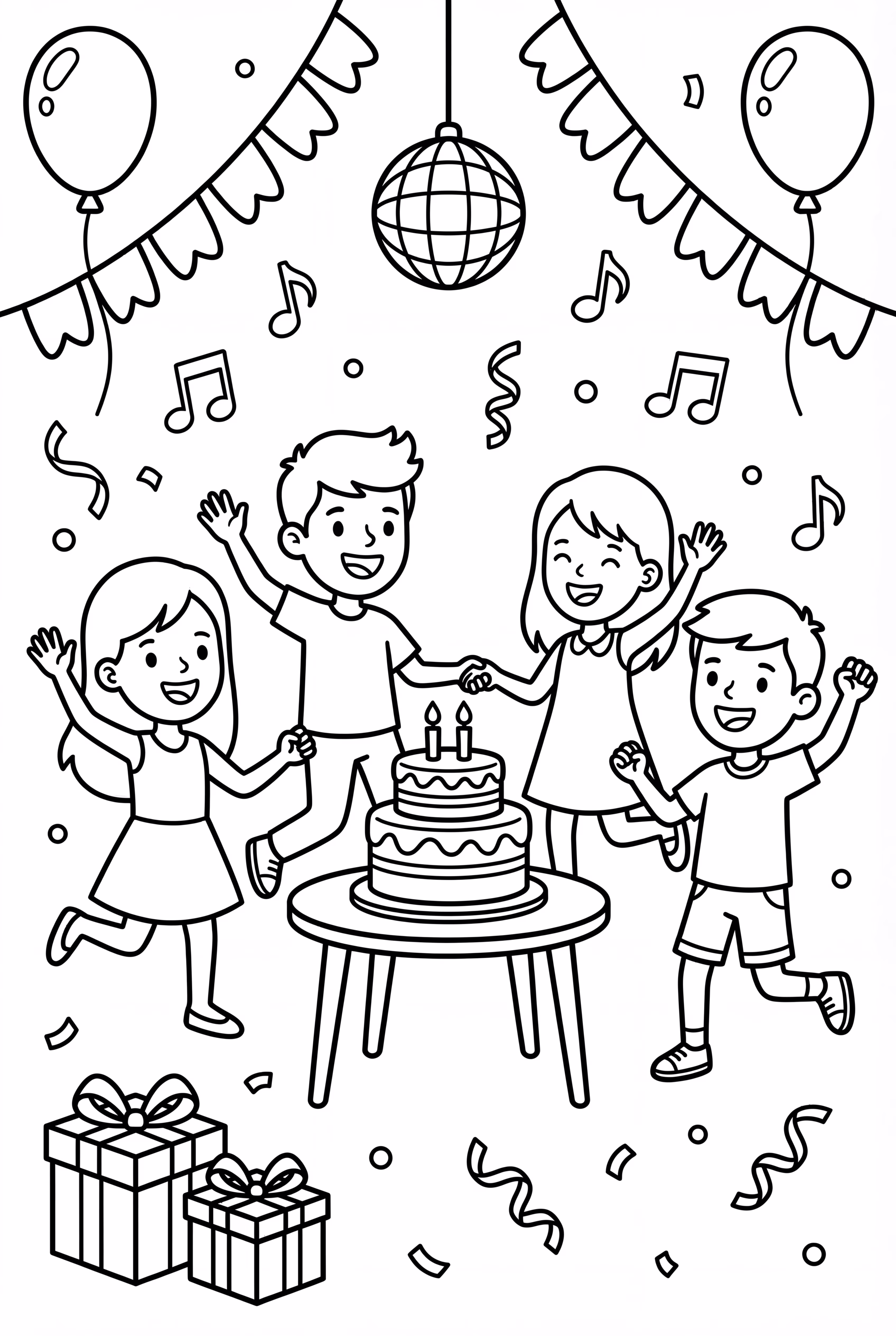 Friends Dancing At A Party