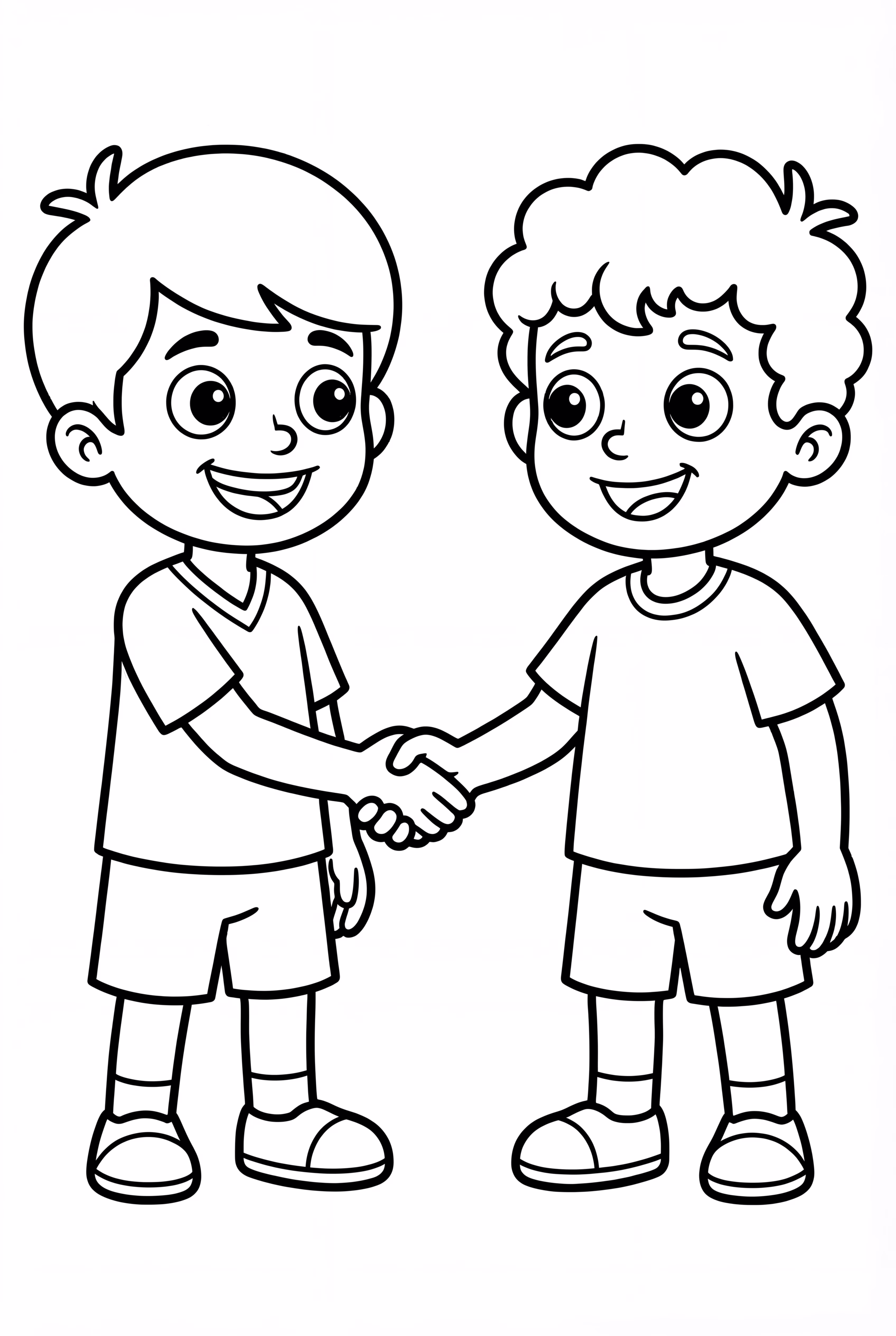 Friends Doing Handshake Gesture