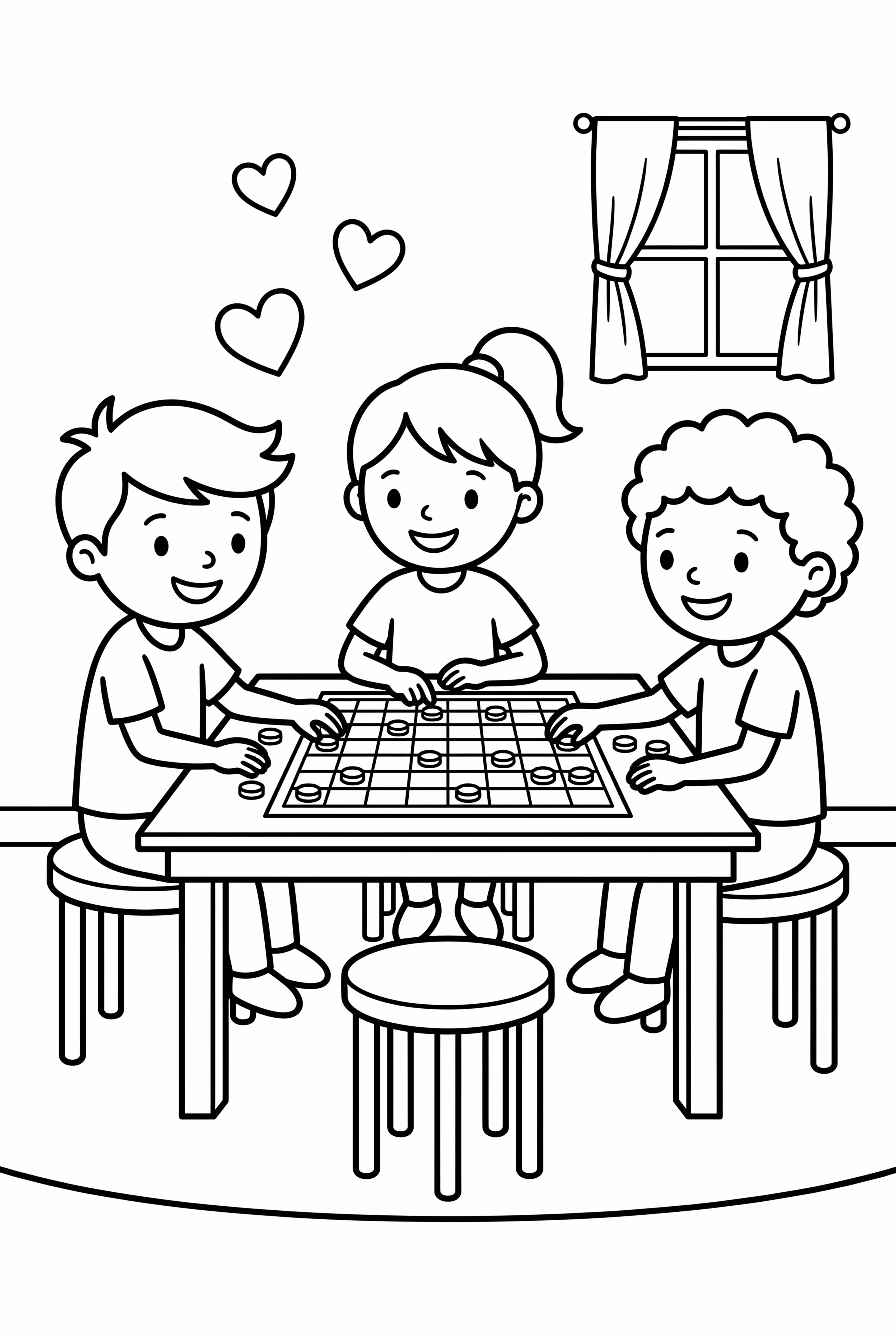Friends Playing Board Game At Table