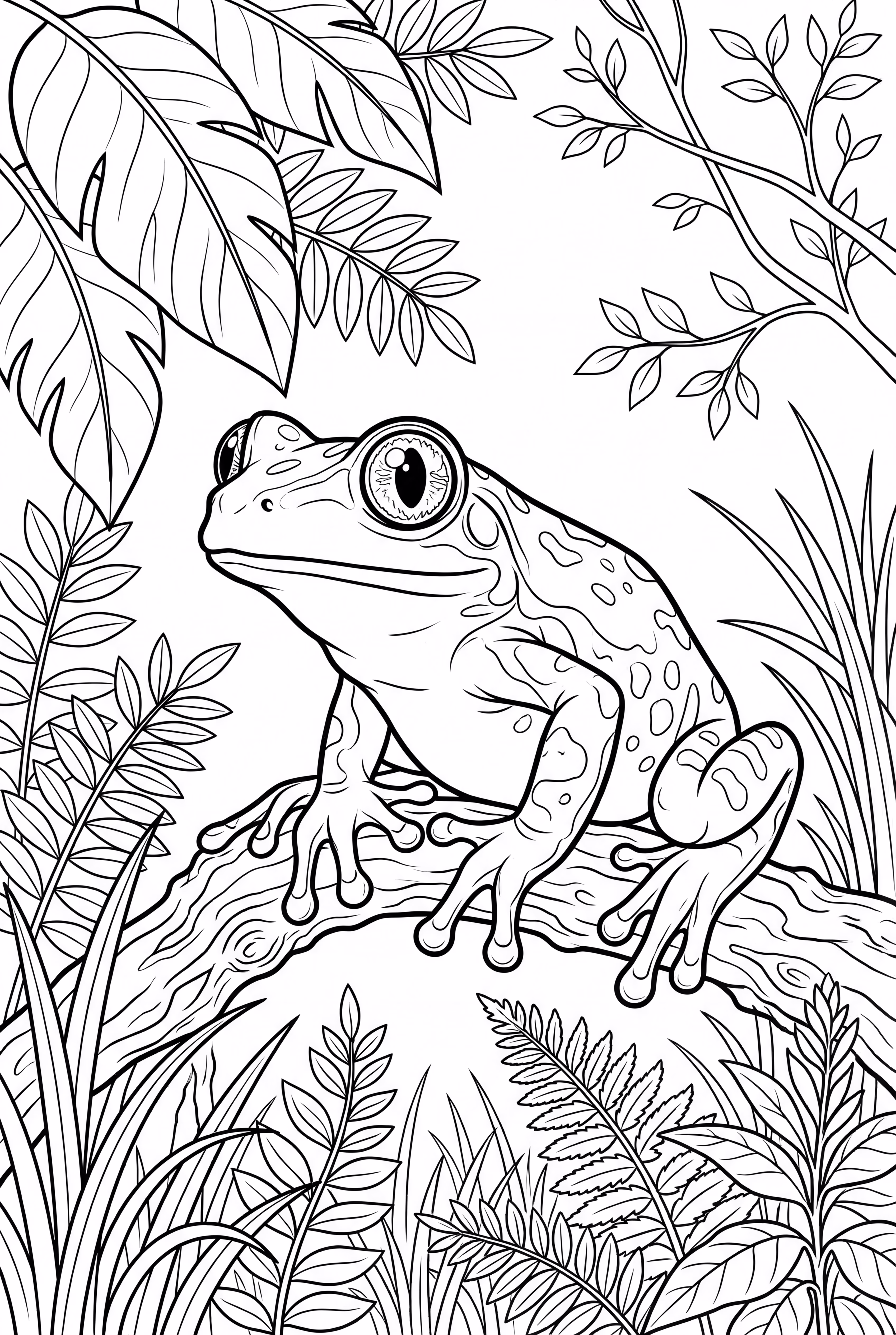 青蛙隱身在葉子中-2