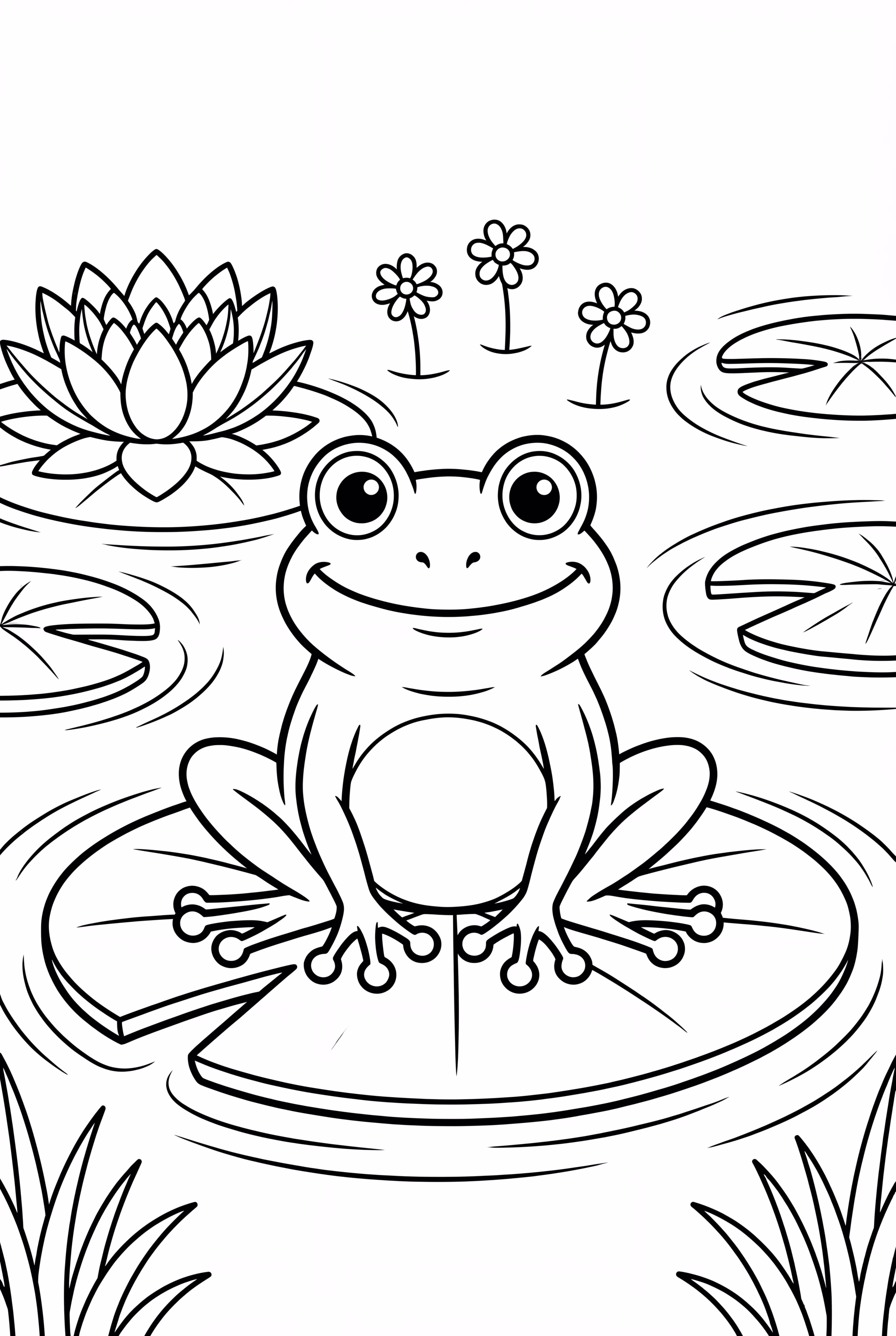 Frog Camouflaged Among Leaves