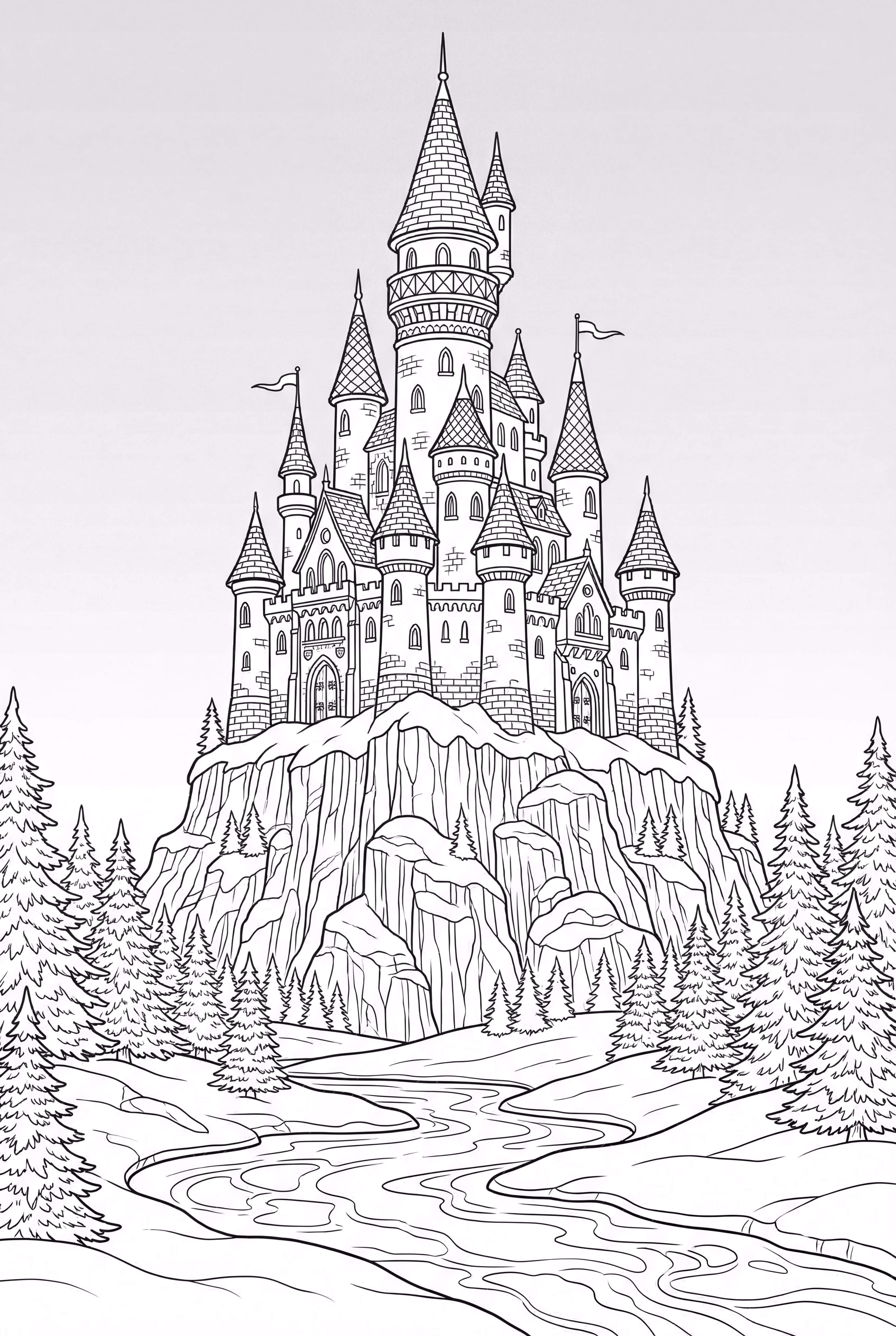 Château Gelé Lumières d'Aurore