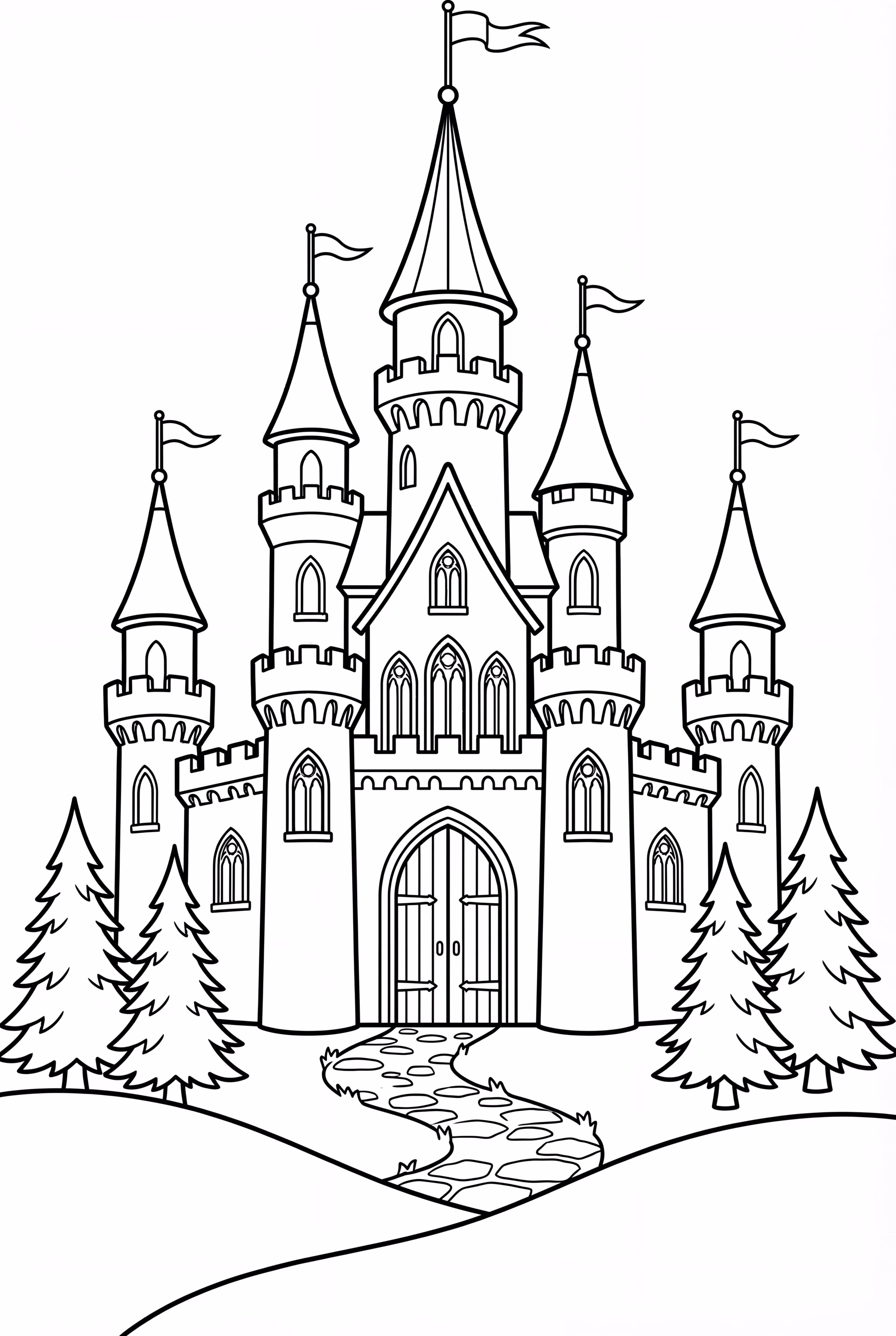 Frozen Castle Aurora Lights